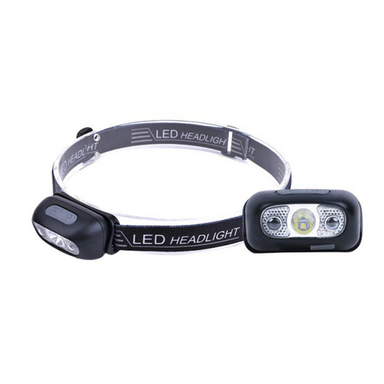 Lampe Frontale Rechargeable Usb Avec Bandeau Rétractable, Éclairage D'Urgence Intelligent À Induction, Lampe Frontale Portable Compacte Pour L'Extérieur