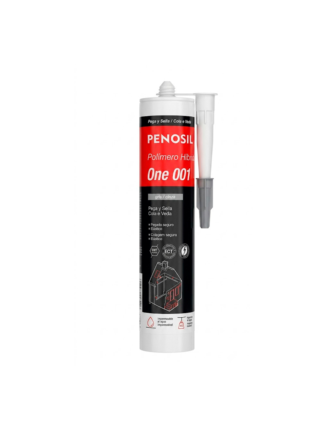 Hybrider Dichtungs- Und Klebstoff One 001 Grau 290 Ml