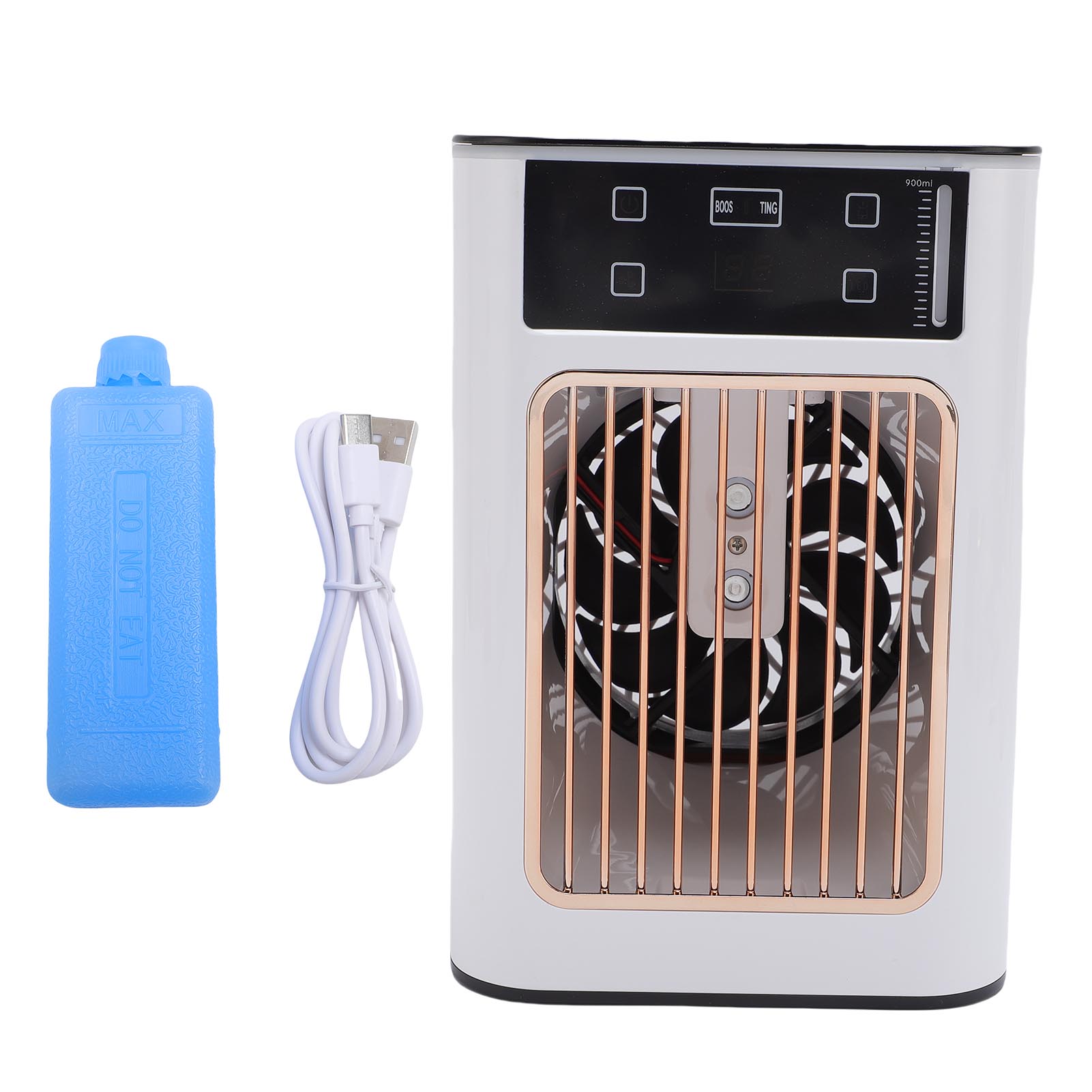 Ventilateur De Refroidissement 3 Vitesses, Climatiseur Portable Multifonctionnel Avec Humidificateur Et Réservoir D'Eau De 900 Ml