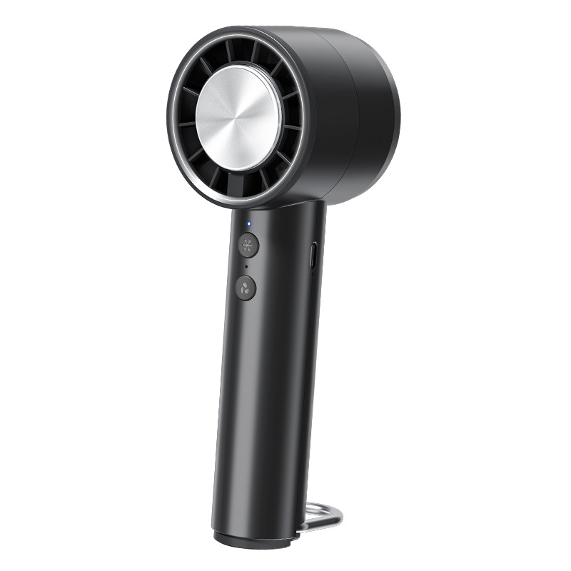 Compresse De Glace, Ventilateur De Poche Silencieux Turbo Haute Vitesse Noir, Compact Et Portable, Rechargeable Par Usb, Pour L'Extérieur.