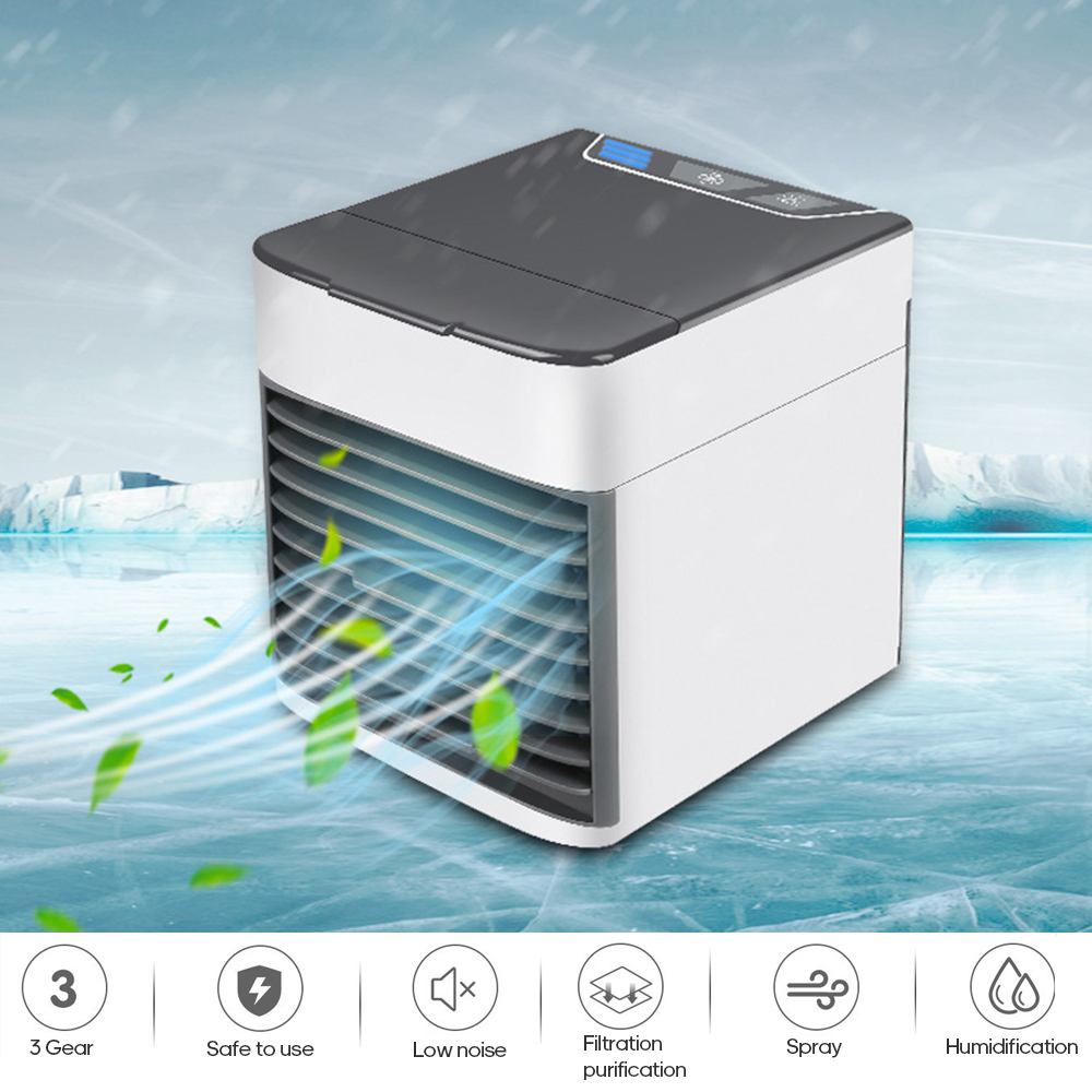 Mini Climatiseur Portable Avec Ventilateur Usb, Idéal Pour La Maison, Le Dortoir, Le Bureau Ou Une Table.