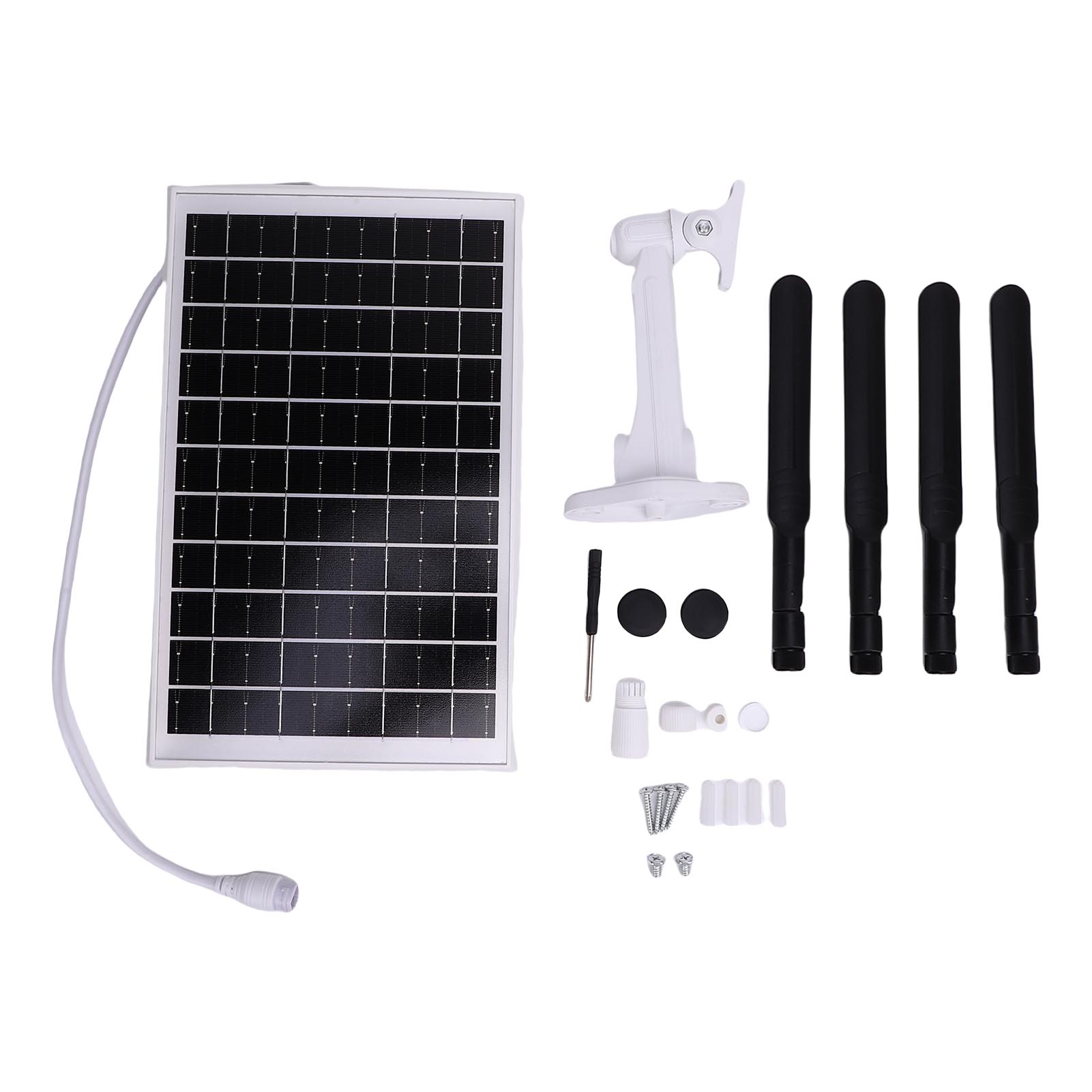 12-w-solar-4g-lte-modem-router, 300-mbit/s-solar-wifi-6-repeater Mit Sim-kartensteckplatz, 18.000-mah-akku, 150 M Reichweite, Ip66 Wasserdicht, Schwarze Antennen.