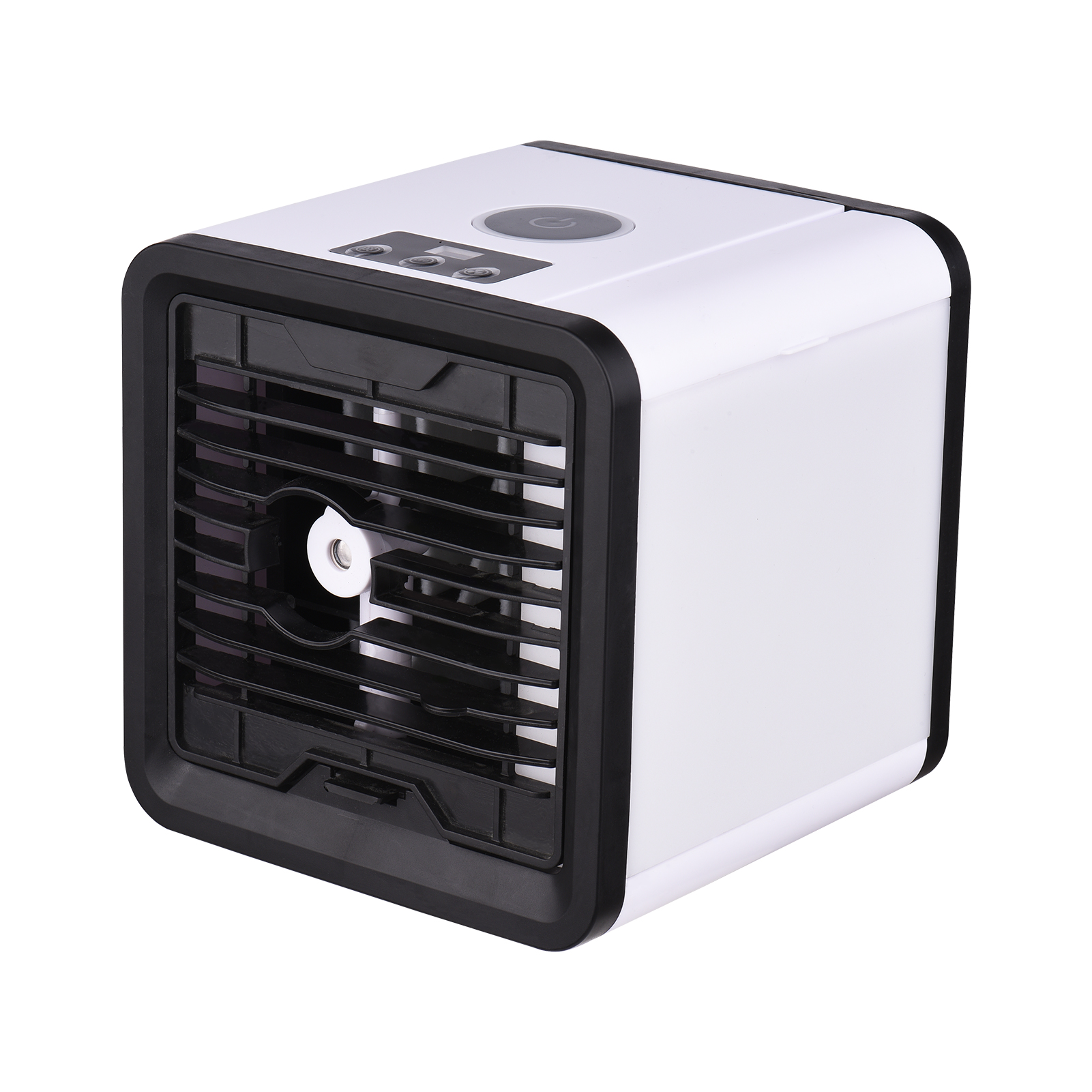 Ventilateur De Refroidissement Par Évaporation, Mini Climatiseur, Humidificateur, Rafraîchisseur D'Air Avec 3 Vitesses, Réservoir D'Eau Et Lumière Led