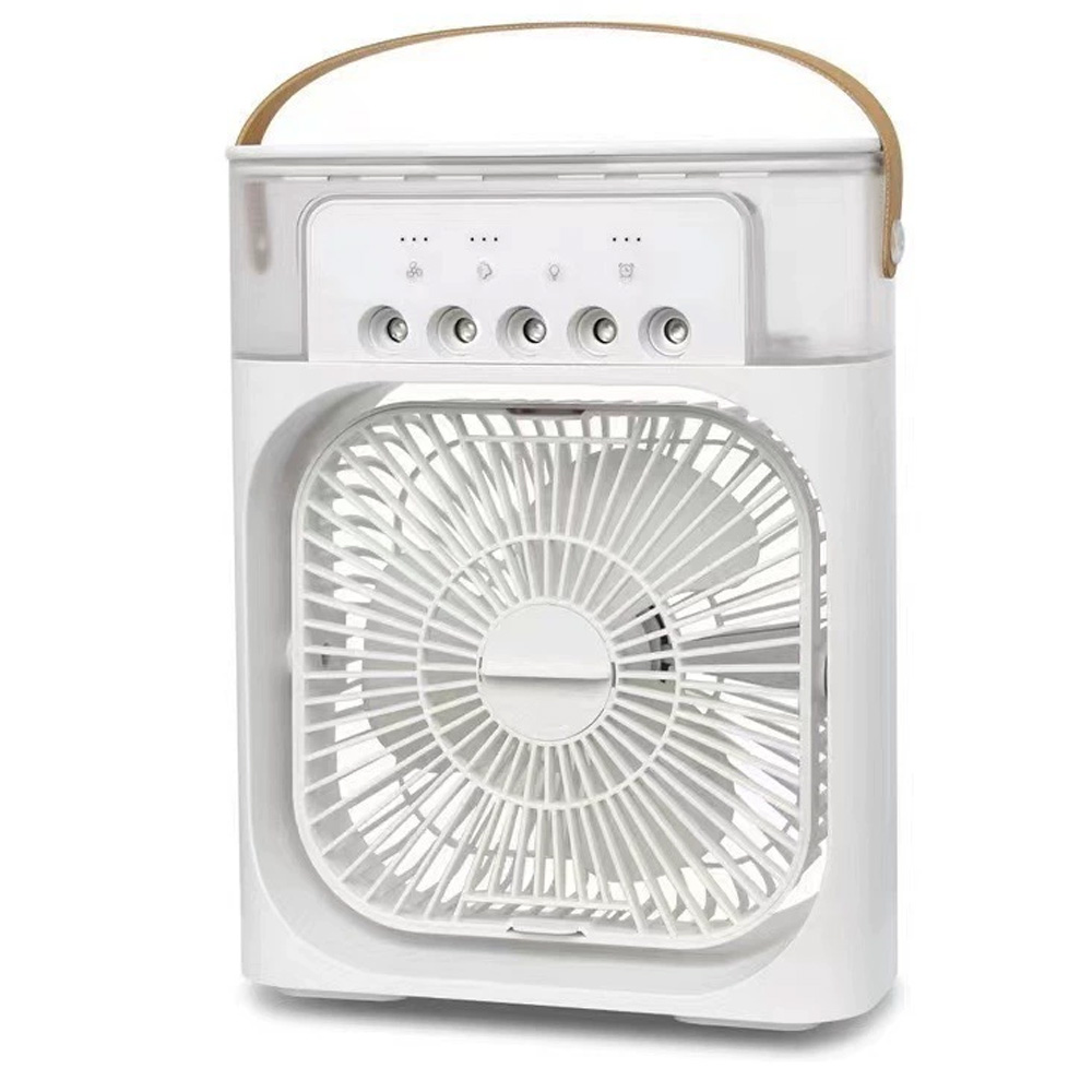 Ventilateur Brumisateur Rafraîchissant, Minuterie De Brumisation Nano Glacée, Turbocompressé, Blanc/noir Étoilé