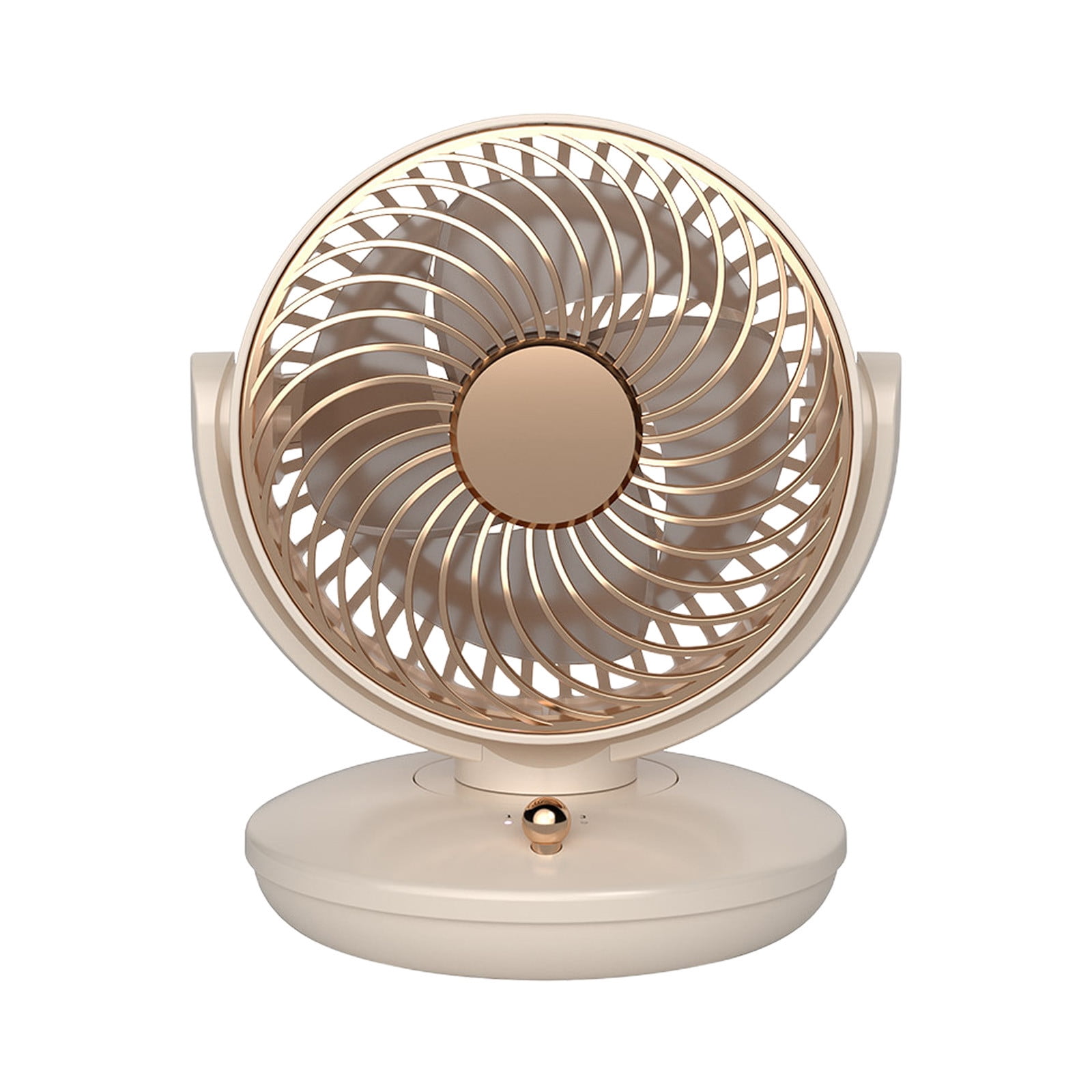 Ventilateur De Bureau, Trois Ventilateurs À Convection Silencieux, Convient À Toute La Maison, Au Bureau, À La Cuisine Et Aux Dortoirs (beige)
