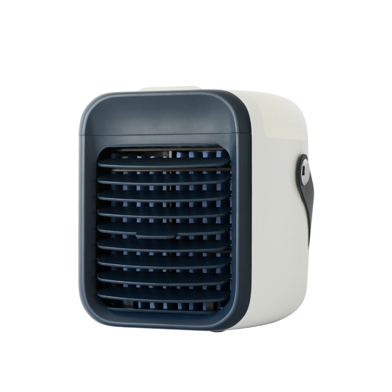 Ventilateur Portable Avec Système De Refroidissement Par Eau, Humidificateur Et Fonction De Recharge Par Aspiration, Bleu, 17,3 X 15,1 X 17,3 Cm
