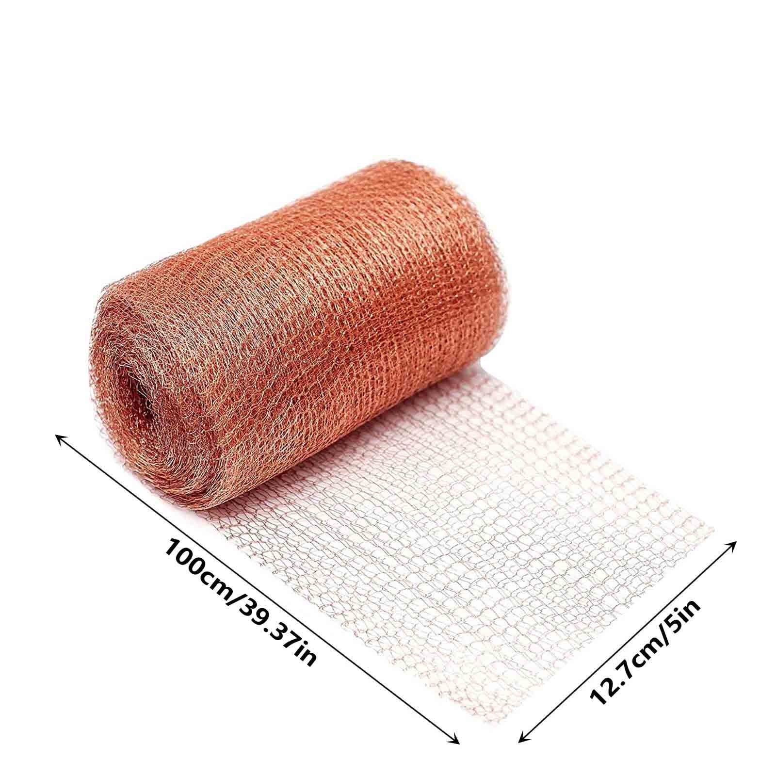 Kupferdrahtgeflecht: 12,7 Cm X 91,4 Cm, Doppellagig, Gestrickt, Schnecken-, Nematoden- Und Nagetierresistent, Ideal Für Garten Und Haus Sowie Zur Mäusebekämpfung.