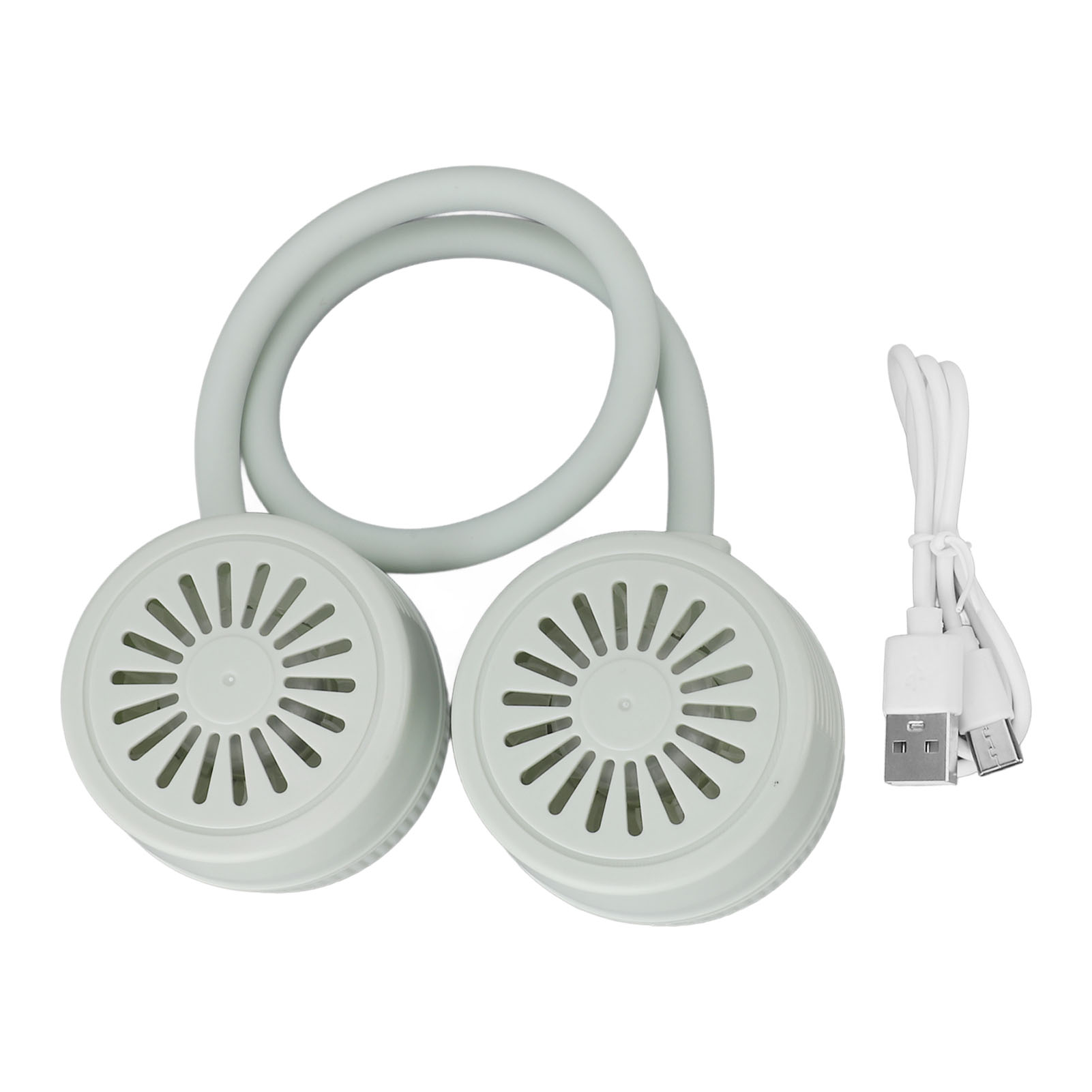 Ventilateur De Cou Pliable Sans Pales, Silencieux, Rechargeable Par Usb, Petit, Idéal Pour Camping, Voyages, Randonnée, Sport (vert)