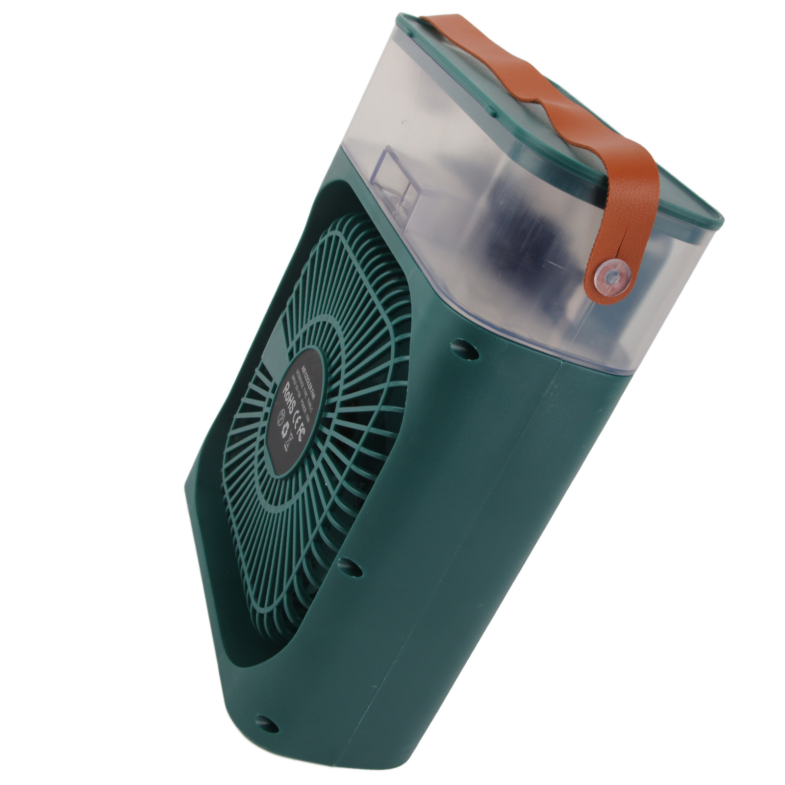 Refroidisseur D'Air Personnel Par Évaporation, Réservoir D'Eau 600 Ml, Port Usb, Éclairage 7 Couleurs, 3 Vitesses, Humidificateur (vert)