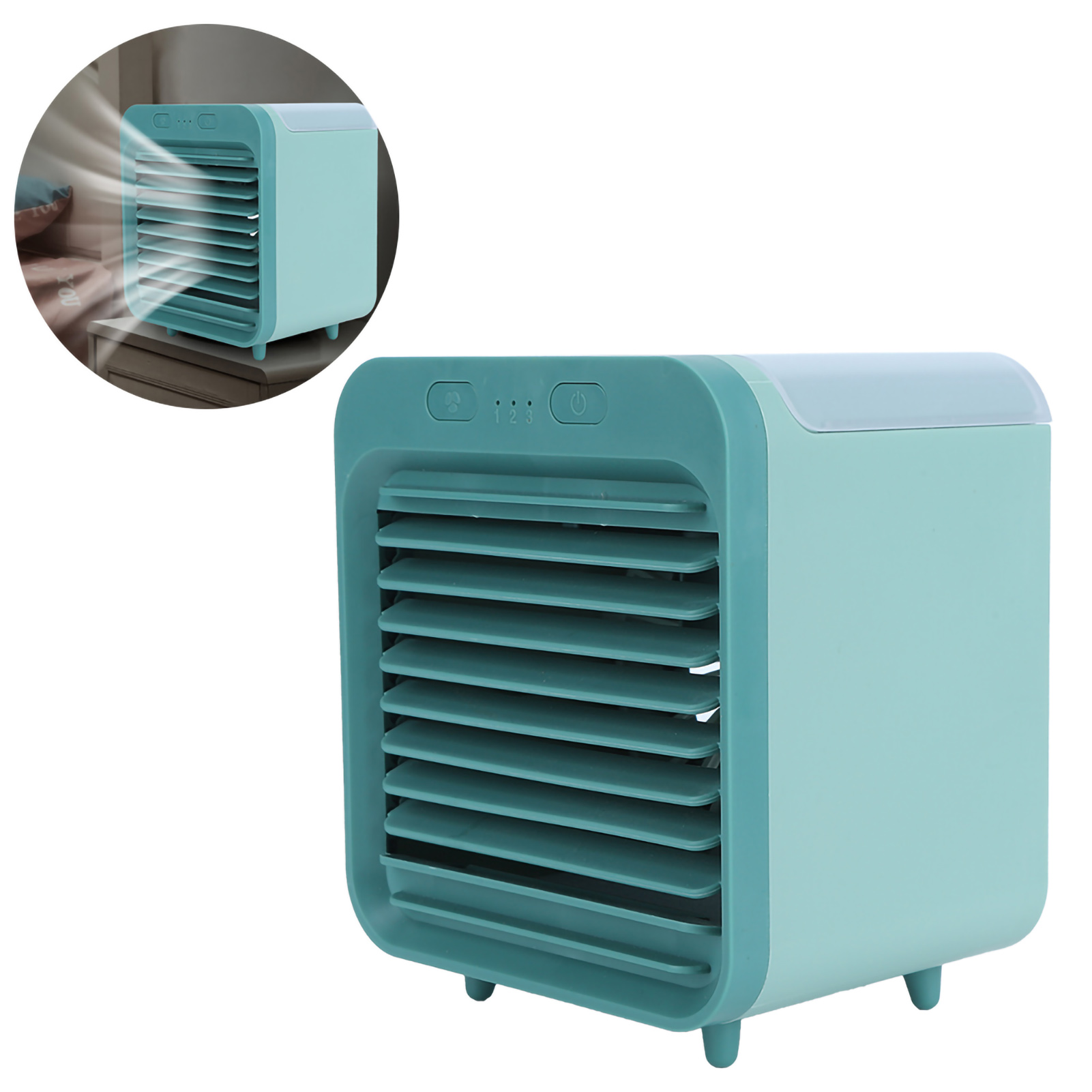 Mini Ventilateur De Table Portable 200 Ml Avec Brumisateur Et Humidificateur À Eau, Rechargeable Par Usb, Idéal Pour L'Été.