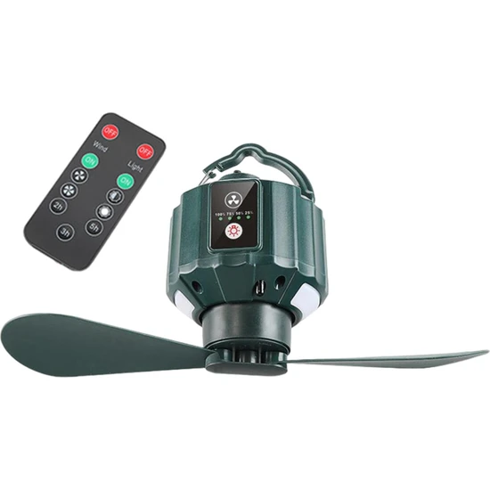 Ventilateur De Camping Suspendu Aututer Avec Lanterne Led, Ventilateur De Tente Rechargeable Avec Crochet
