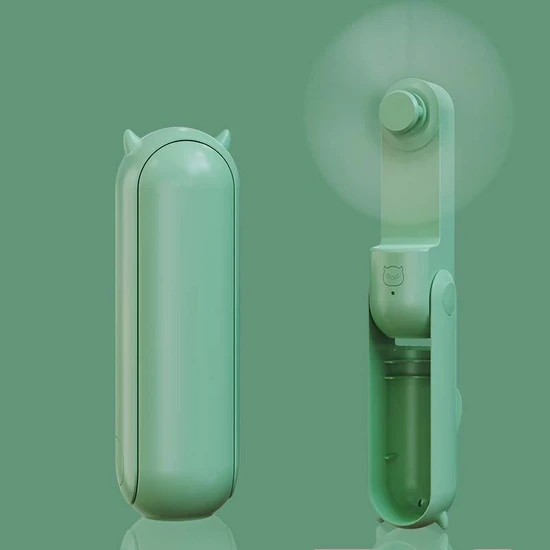Ventilateur Portable Mini Pliable Rechargeable Usb Louisee, Vert