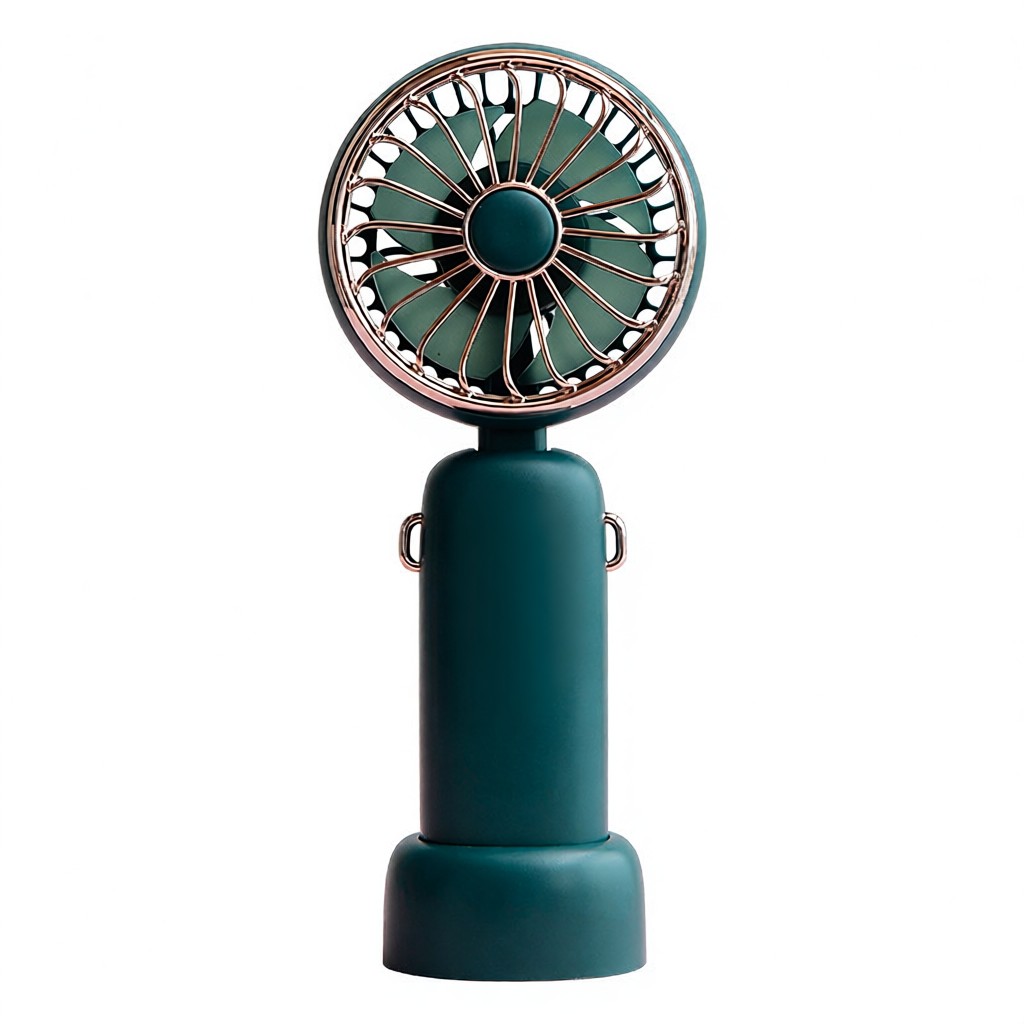 Ventilateur Usb, Mini, Rechargeable, À Suspendre Autour Du Cou, 4800 Mah (vert) [f40 Modèle Conventionnel]