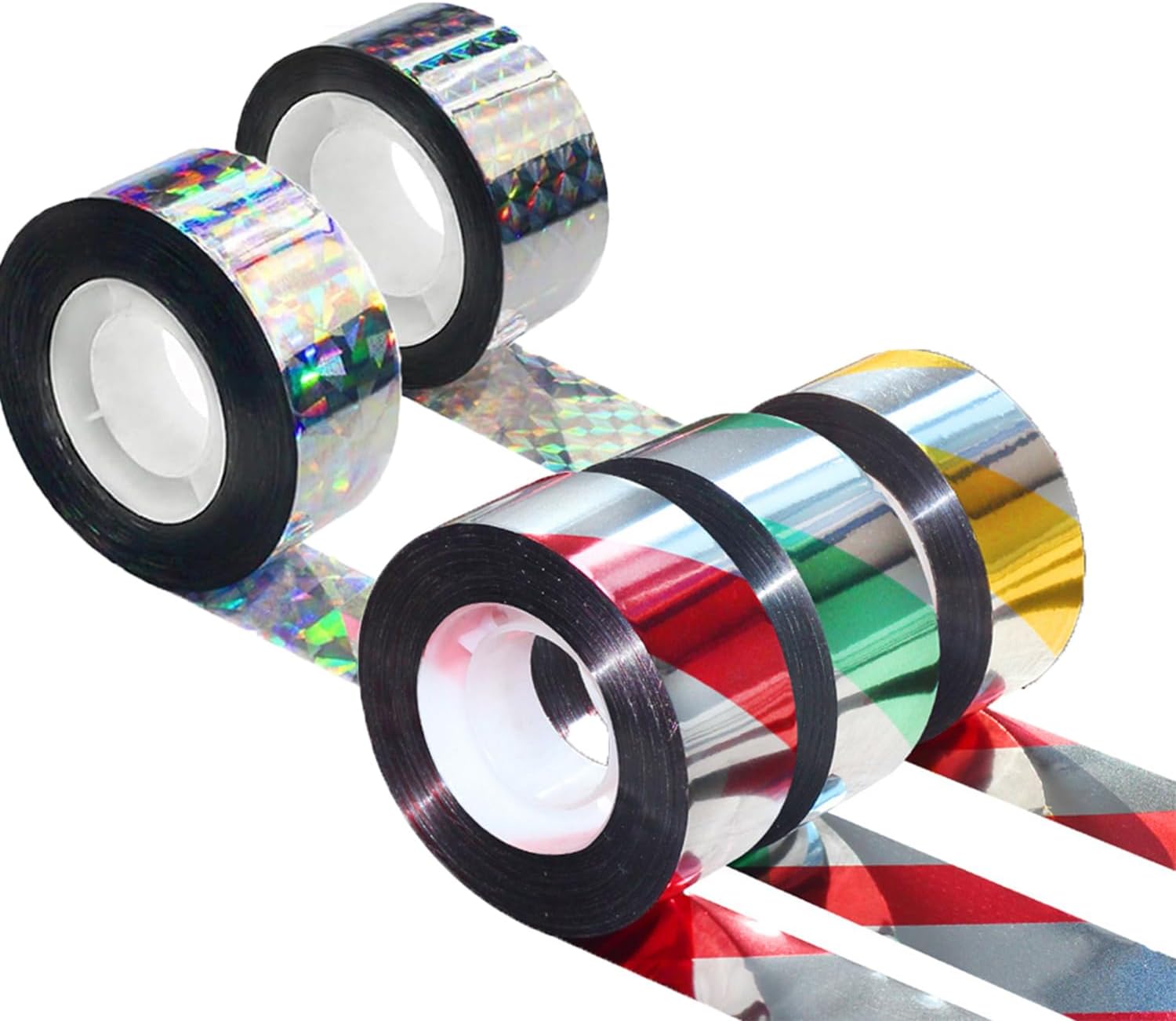 Doppelseitiges Holografisches, Reflektierendes Vogelabwehrband, 5 Stück À 2,5 Cm × 80 M