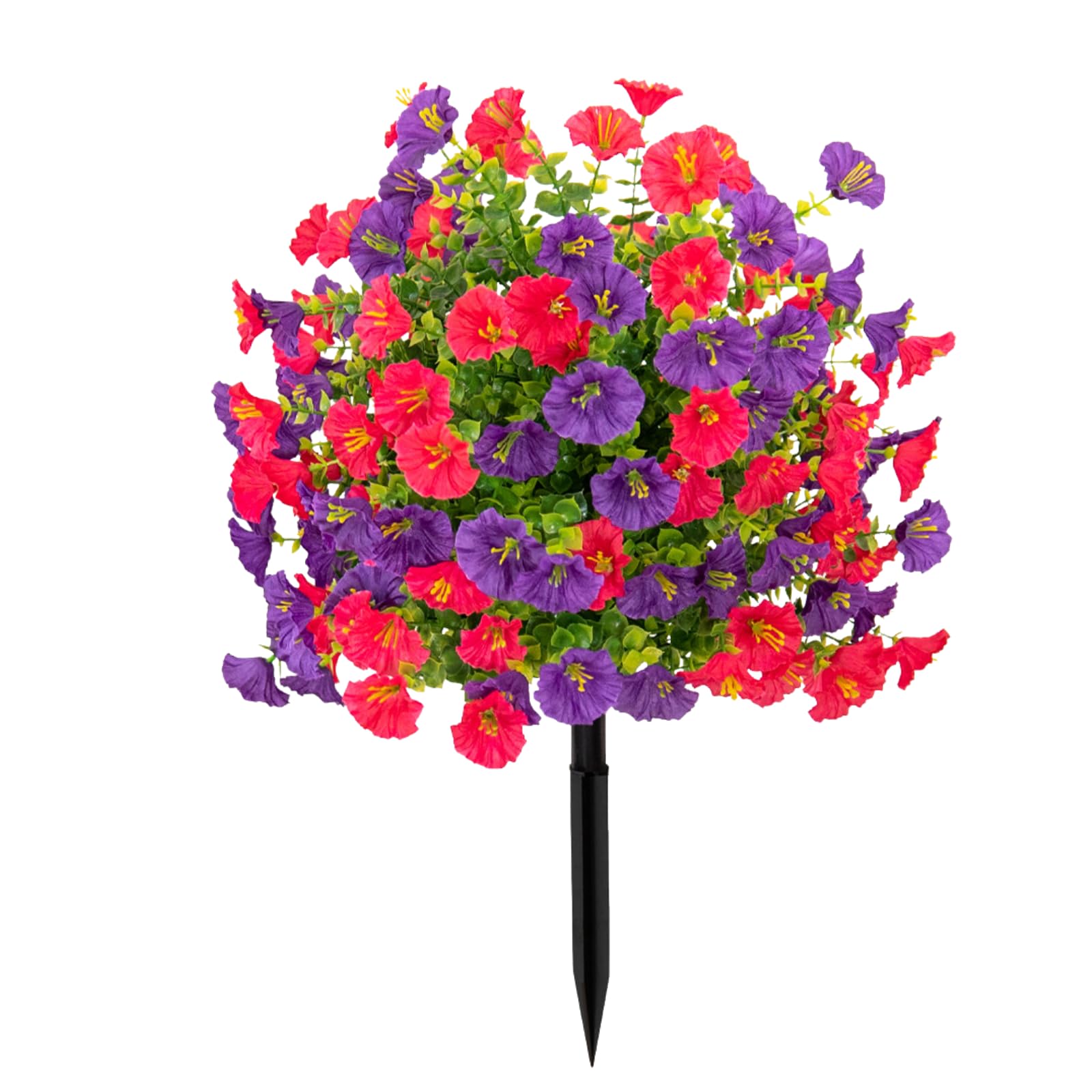Uv-beständige Künstliche Seiden-topiaryblumen Mit Stab Zur Dekoration Von Veranda, Terrasse Oder Fenster (gelb, 1 Stück)