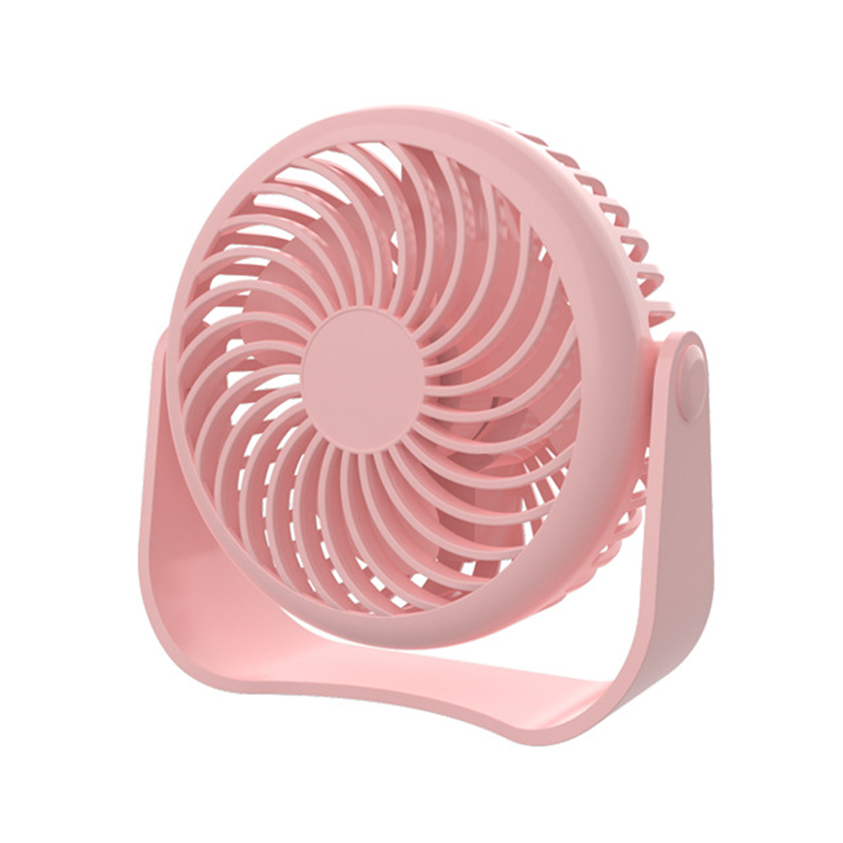 Ventilateur De Bureau Avec Batterie Intégrée, Idéal Pour Les Chambres D'Étudiants Et Les Bureaux (rose), 140 X 140 X 60 Mm