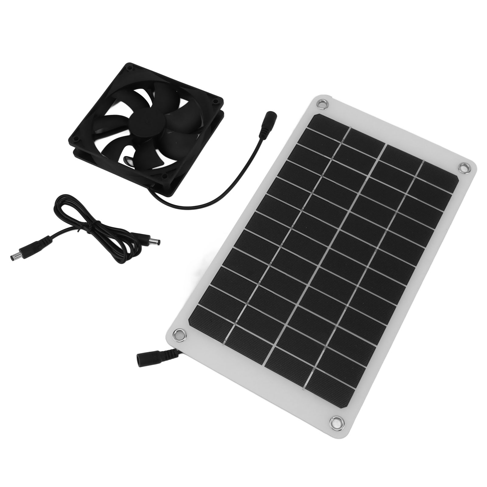 Ventilateur D'Extraction Solaire Étanche Ip67 10w 12v Pour Poulailler, Abri Pour Animaux, Etc.