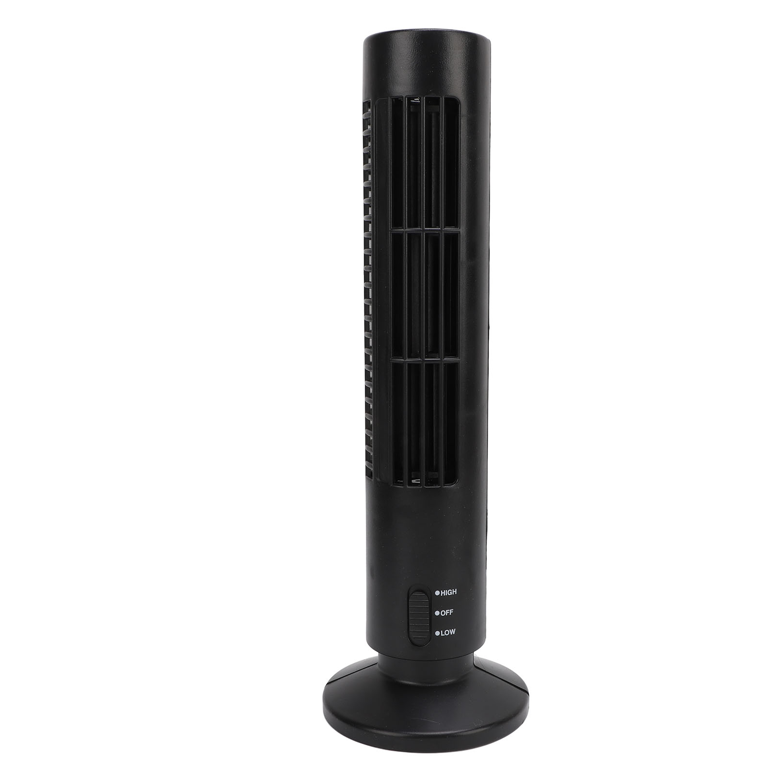 Ventilateur Sur Pied Intelligent Noir, Silencieux, 2 Vitesses, Puissant, Sans Pales, Pour La Maison, La Chambre Ou Le Bureau.