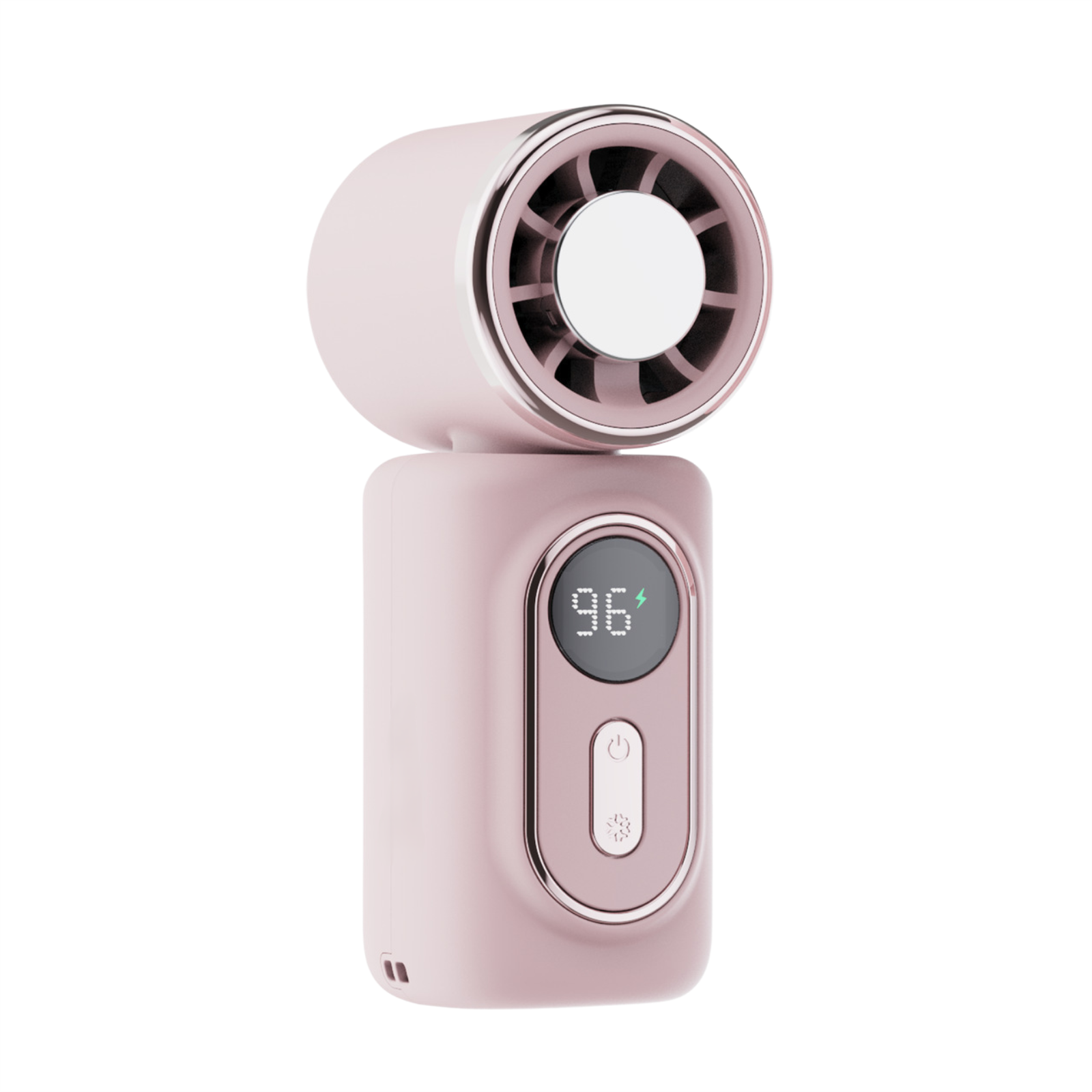 Ventilateur Sans Pales Rechargeable Avec Pince, Base Pivotante À 180°, Silencieux (rose)