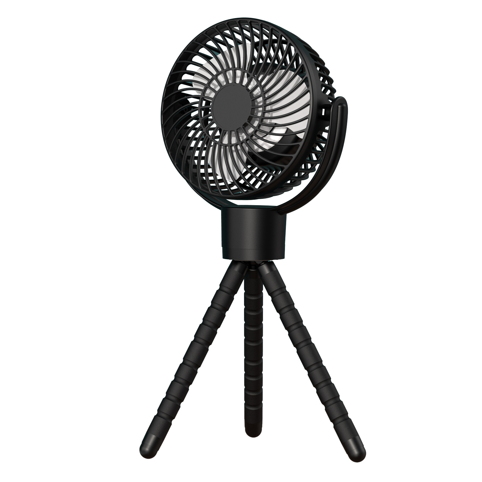 Ventilateur Portable Rechargeable À Rotation Réglable 120° Avec Clip, Veilleuse Intégrée Et Port Usb. Idéal Pour Bureau, Maison, Salle De Sport, Voiture, Camping, Cages Animaux.