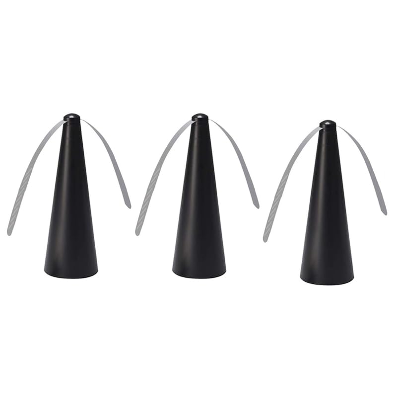 Anti-falten-tischventilator, 3-teilig (noir)