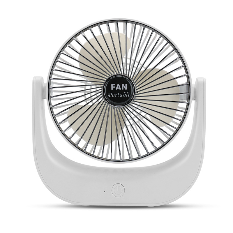 Ventilateur De Bureau Multi-angles, Sans Fil, À Trois Vitesses Réglables, Rechargeable, Usb, Petit Modèle Noir (chargé)