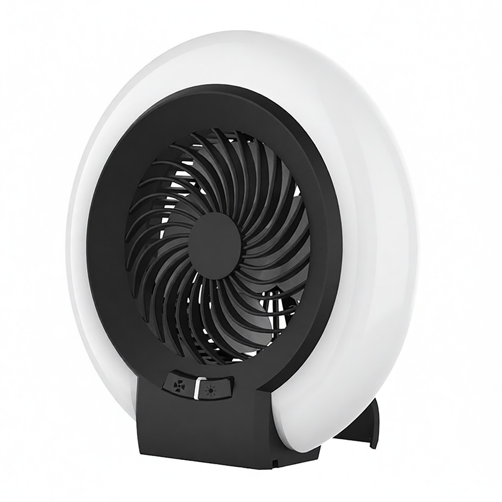 Ventilateur De Camping Avec Lumière Led Rechargeable, Lanterne De Camping, Ventilateur De Tente Avec Vitesse Et Luminosité Réglables