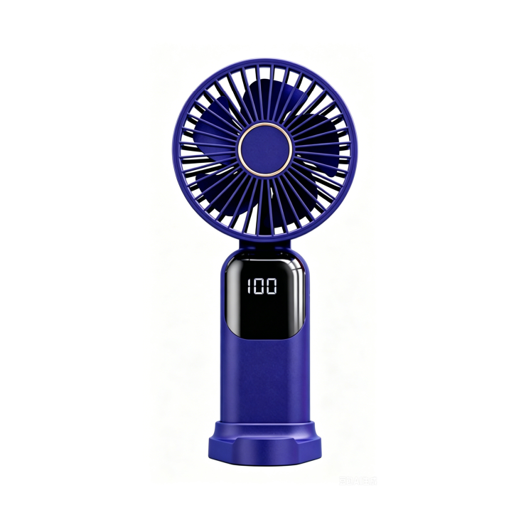 Mini Ventilateur Portable Pliable À Chargement Usb Bleu Foncé