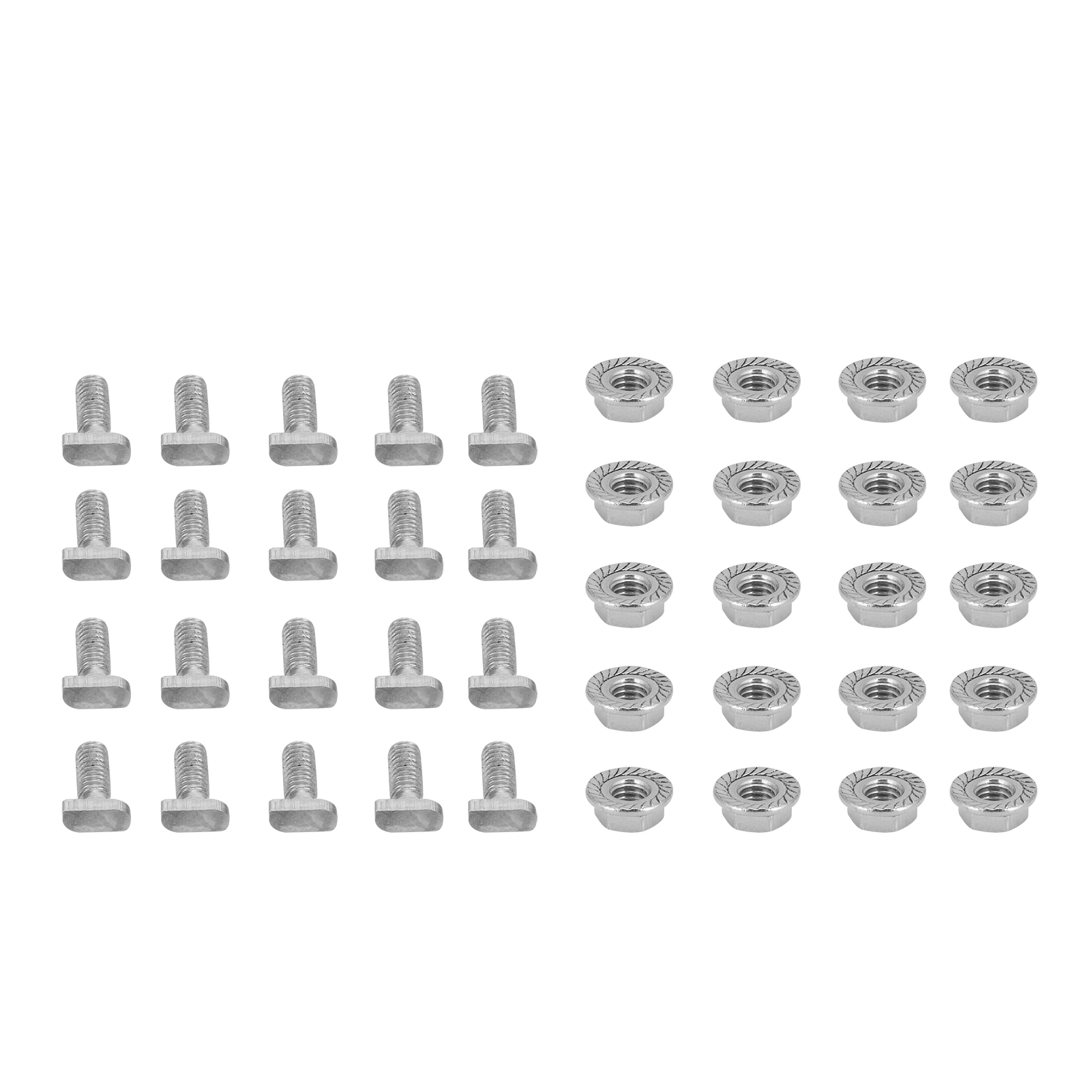 Lot Von 20 Stück M6 Aus Rostfreiem 304er-edelstahl Mit Ummantelter Basis - Quincaillerie Pour Serres