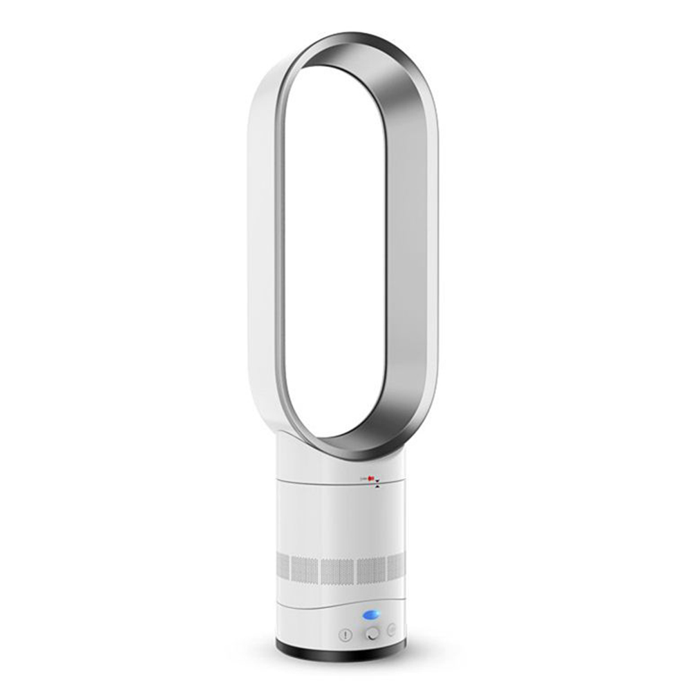 Ventilateur Sur Pied Sans Pales, 16 Pouces, Tour Sécurisé Pour Enfants, Refroidisseur Domestique Avec Télécommande (argent, 220v)