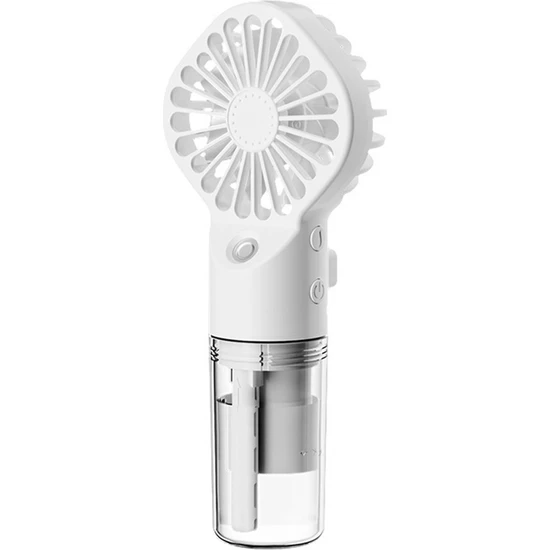 Ventilateur Portable À Main Avec Brumisateur D'Eau, Mini Ventilateur Pour Dortoir Étudiant, Accessoire De Refroidissement Extérieur Pour L'Été, Blanc