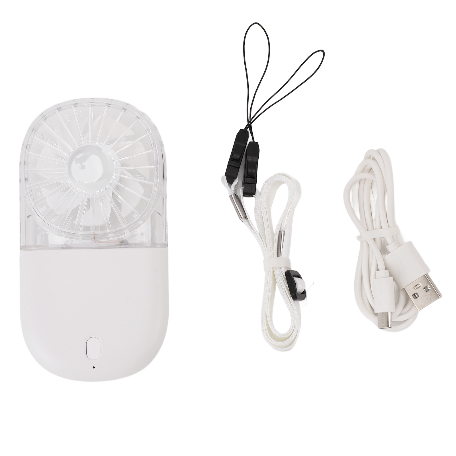 Ventilateur Portable Pliable À 5 Vitesses, Silencieux Et Multifonctionnel, Idéal Pour Les Voyages, Le Camping Et Les Activités De Plein Air (blanc).