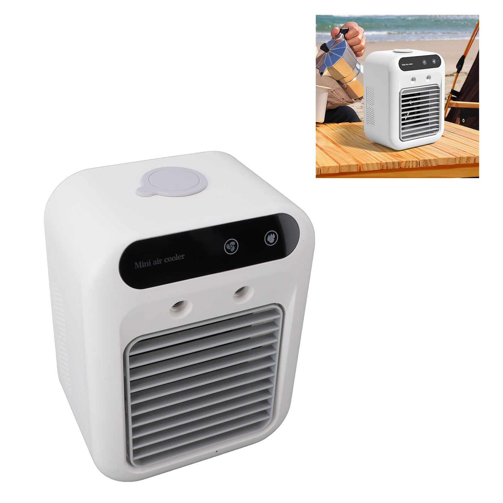 Climatiseur Portable Professionnel, Refroidissement Efficace Et Longue Durée, Réservoir D'Eau De 500 Ml