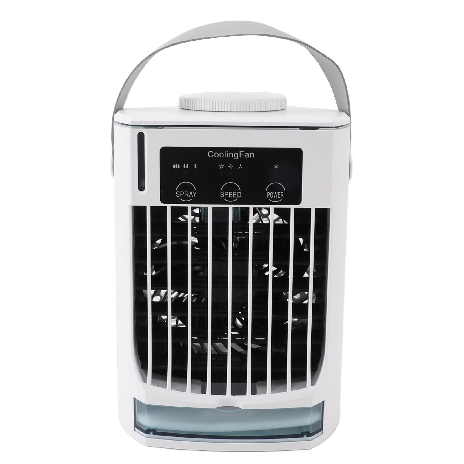 Climatiseur Portable Usb, Refroidisseur D'Air Par Évaporation, Ventilateur De Bureau À Vitesse Réglable Pour Maison, Camping, Bureau.