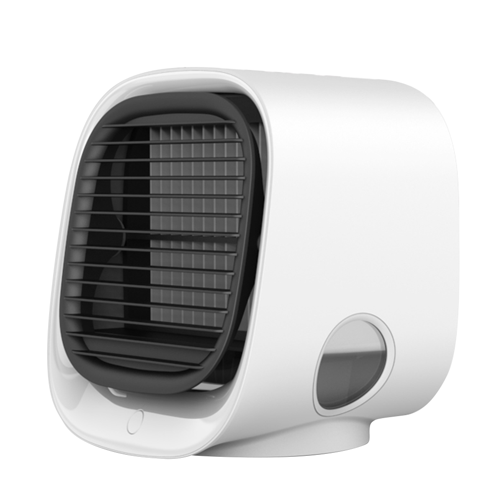 Mini Climatiseur De Bureau Anionique, Ventilateur De Purification D'Air Et D'Humidification, Ventilateur De Refroidissement Usb Multifonctionnel (blanc) M201