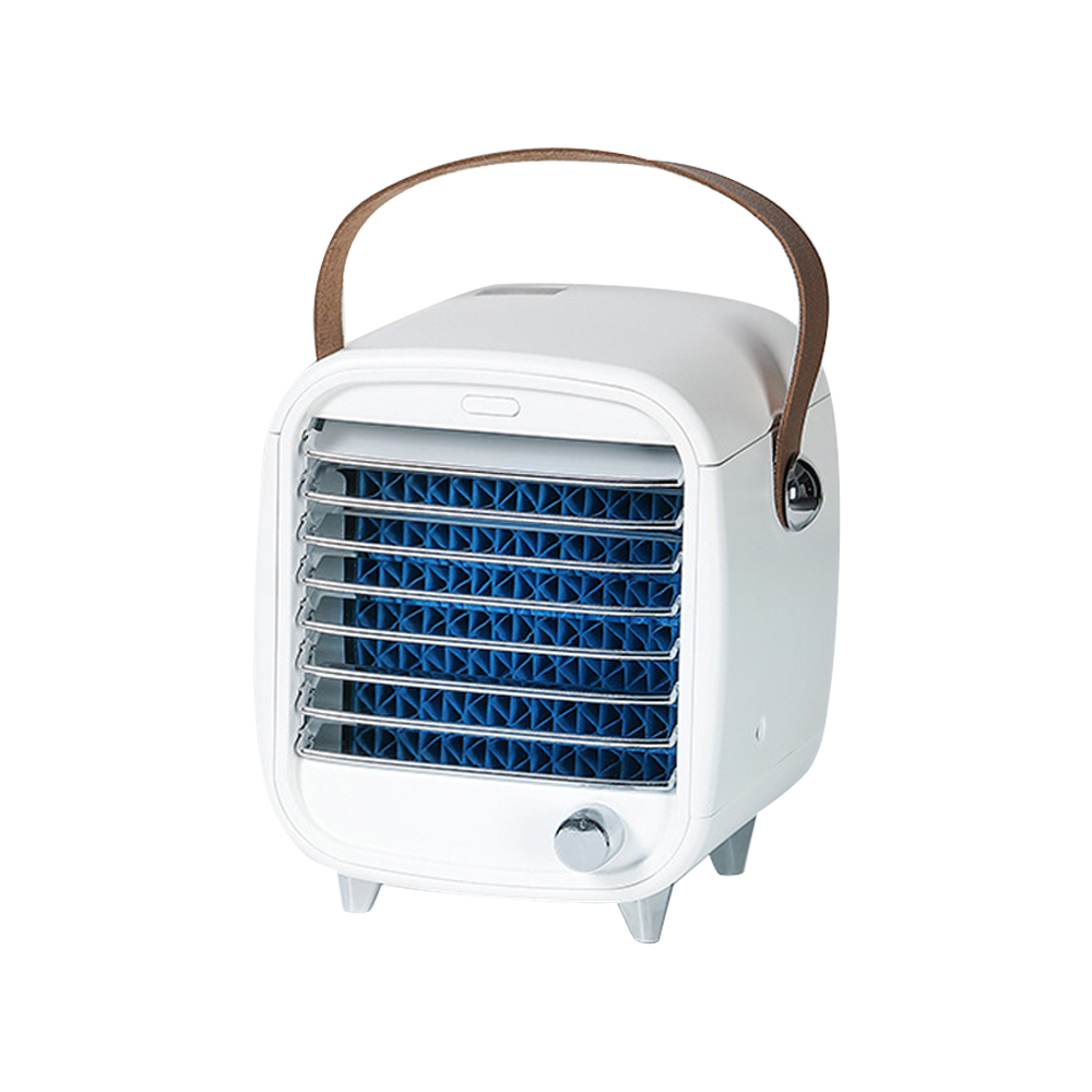 Mini Climatiseur De Bureau, Purificateur D'Air Silencieux Par Évaporation, Humidificateur, Rafraîchisseur D'Air, Ventilateur De Refroidissement Led 3 Niveaux