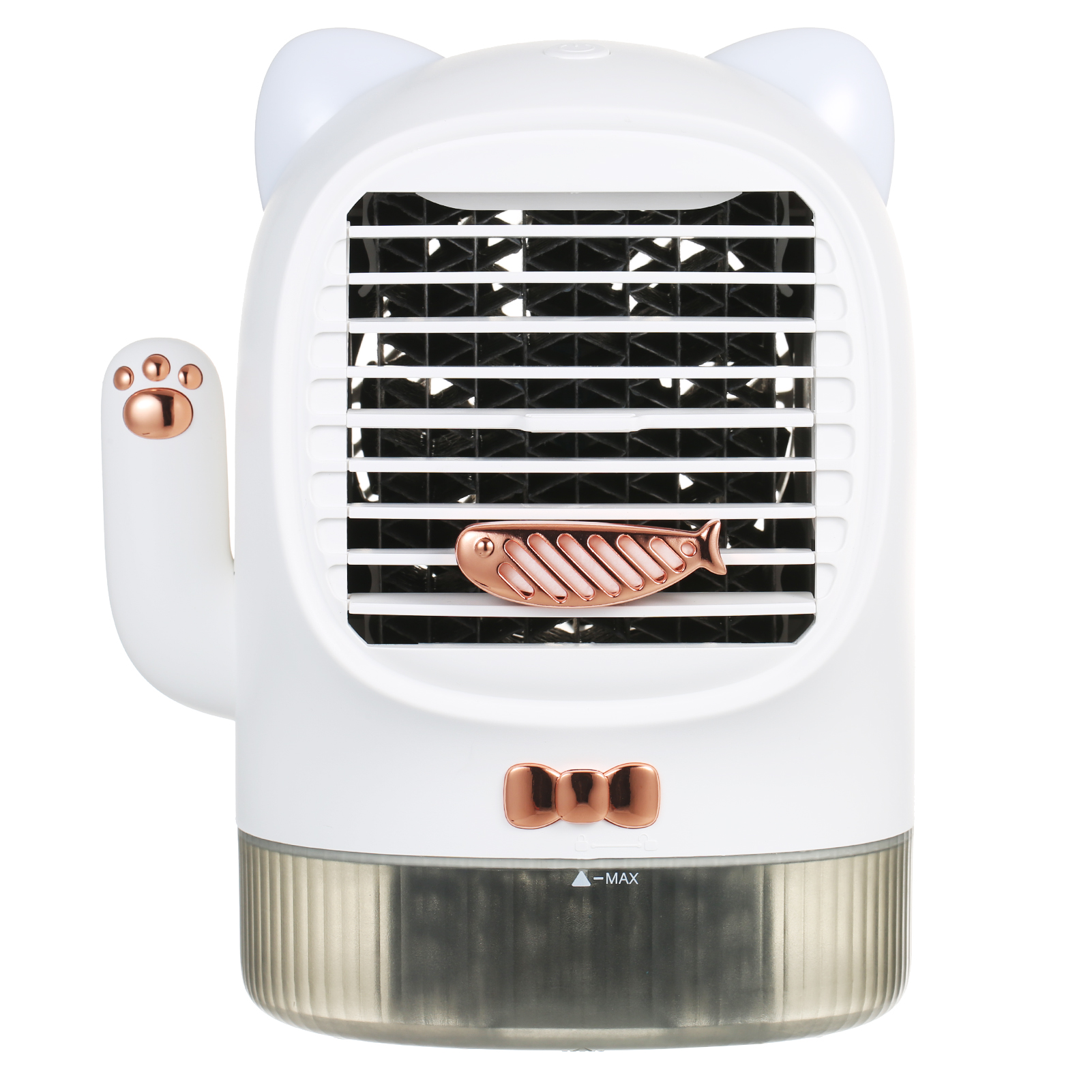 Ventilateur De Bureau Usb, Climatiseur Silencieux, Rafraîchisseur D'Air Par Évaporation, Humidificateur, Diffuseur D'Huiles Essentielles Avec Veilleuse