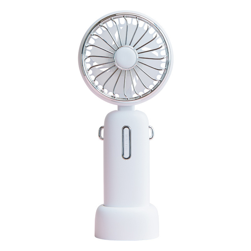 Ventilateur Portable Usb, Mini Ventilateur, Rechargeable, À Suspendre Autour Du Cou, Blanc (f40 Modèle Conventionnel, 4800 Mah)
