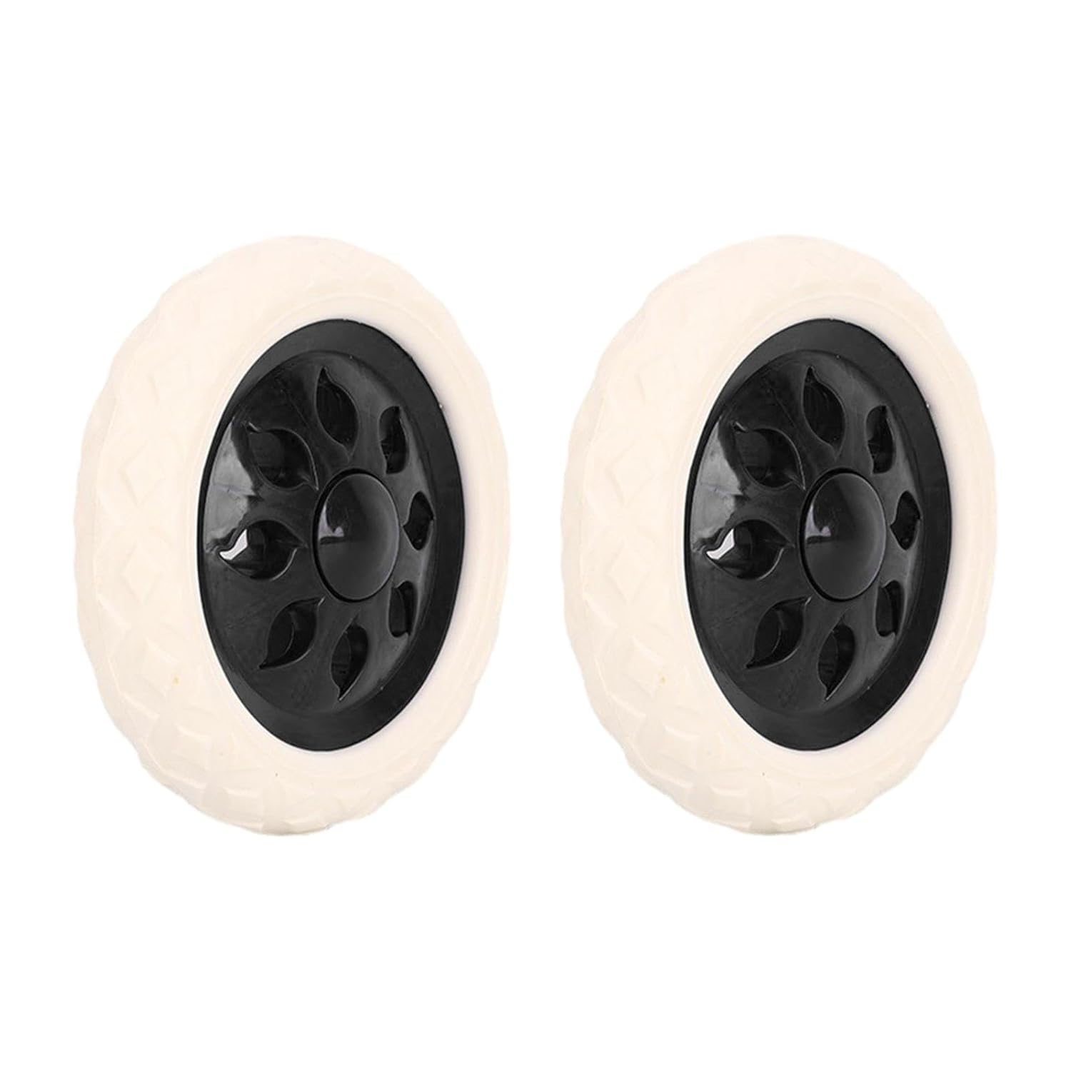 Lot Von 2 Supermarché-roulettes, Zinsbeständigen Rücktauschstücken, Wagenzubehör, Ersatz-roulettes