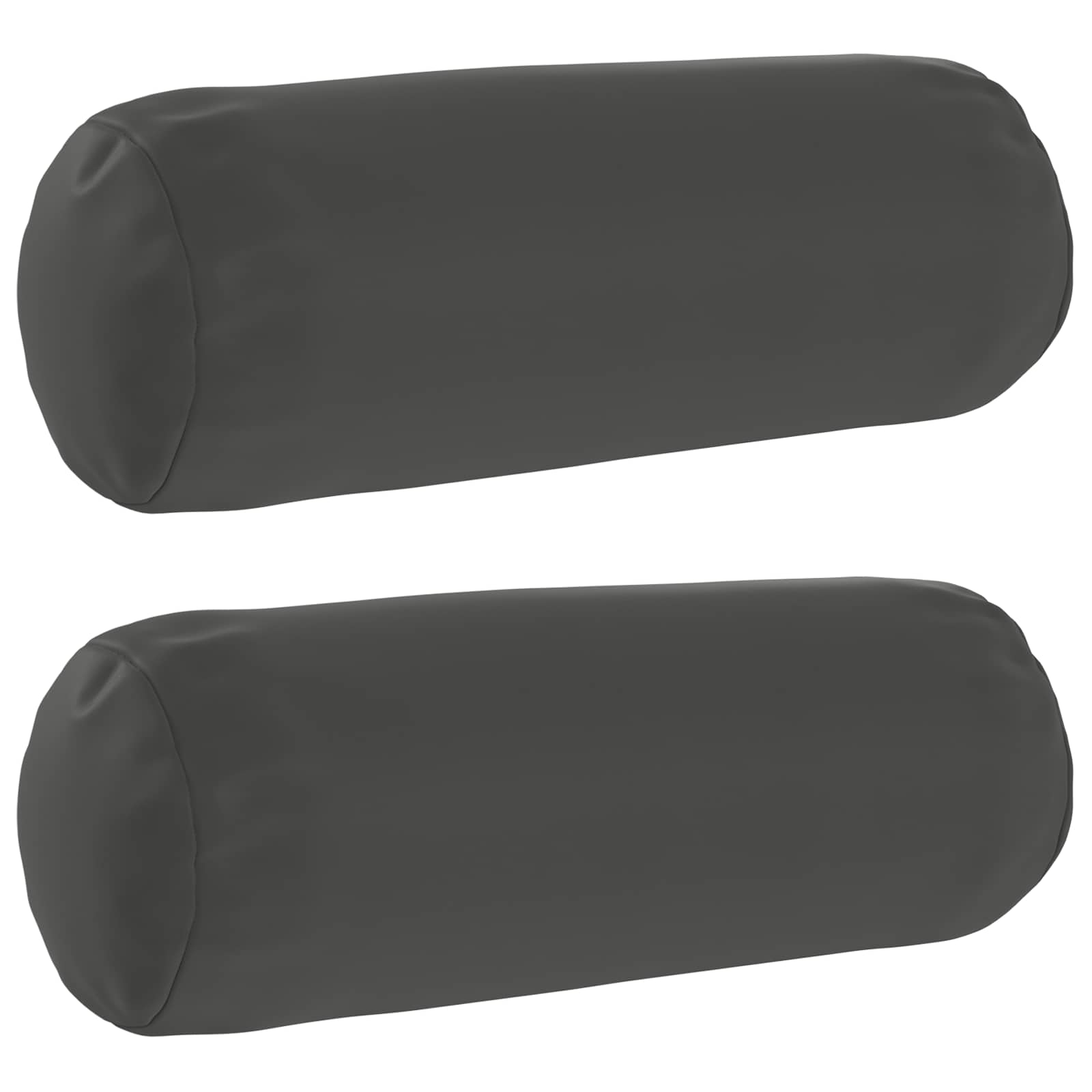 Kissen 2 Stk. Heerlen Anthrazit Ø 15 X 40 Cm Polyester Vidaxl