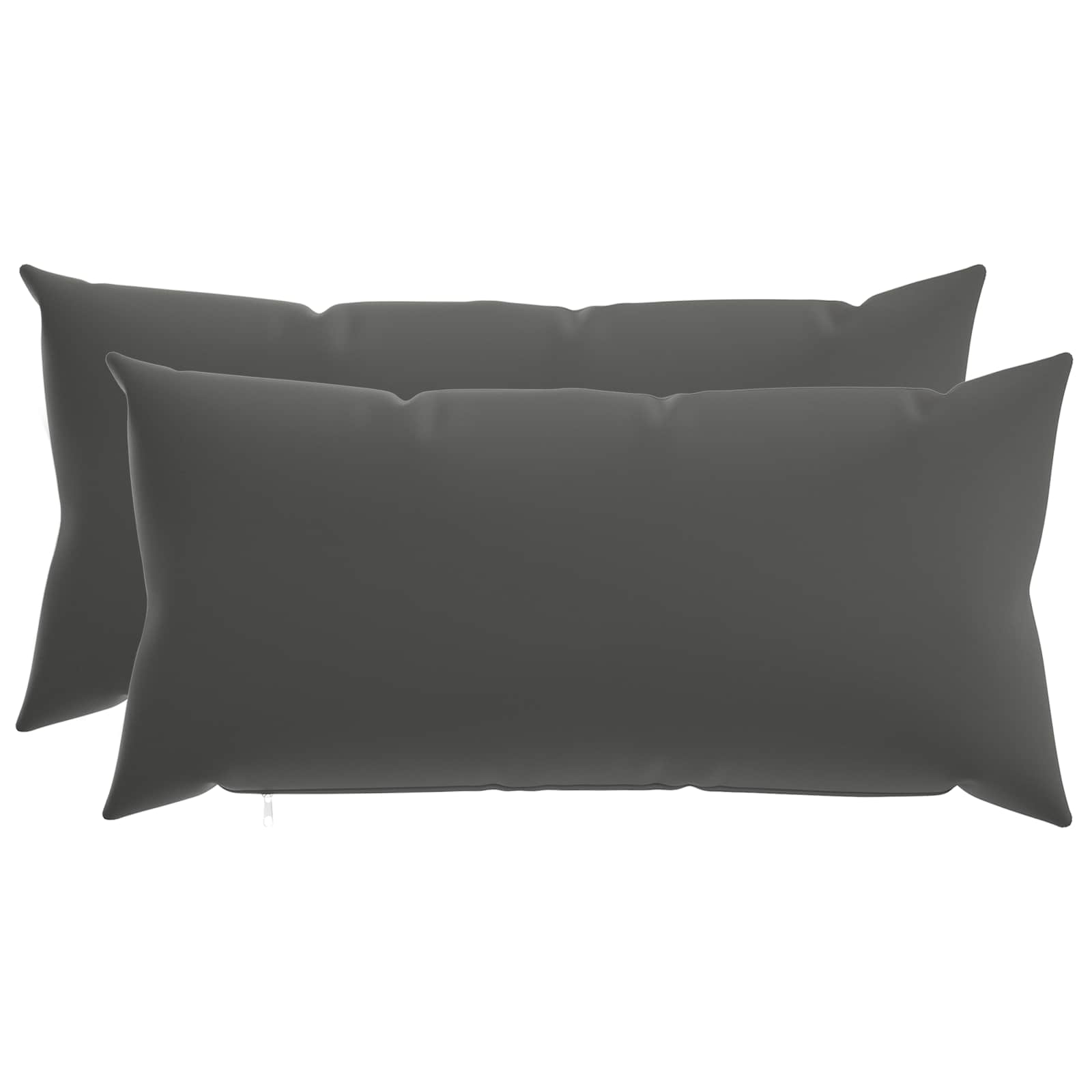 Kissen 2 Stk. Heerlen Anthrazit 40 X 80 Cm Polyester Vidaxl