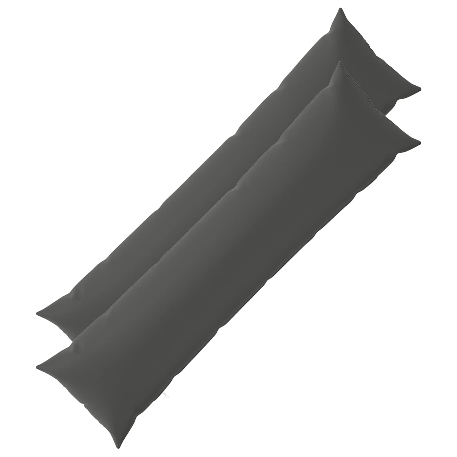 Kissen 2 Stk. Heerlen Anthrazit 40 X 145 Cm Polyester Vidaxl