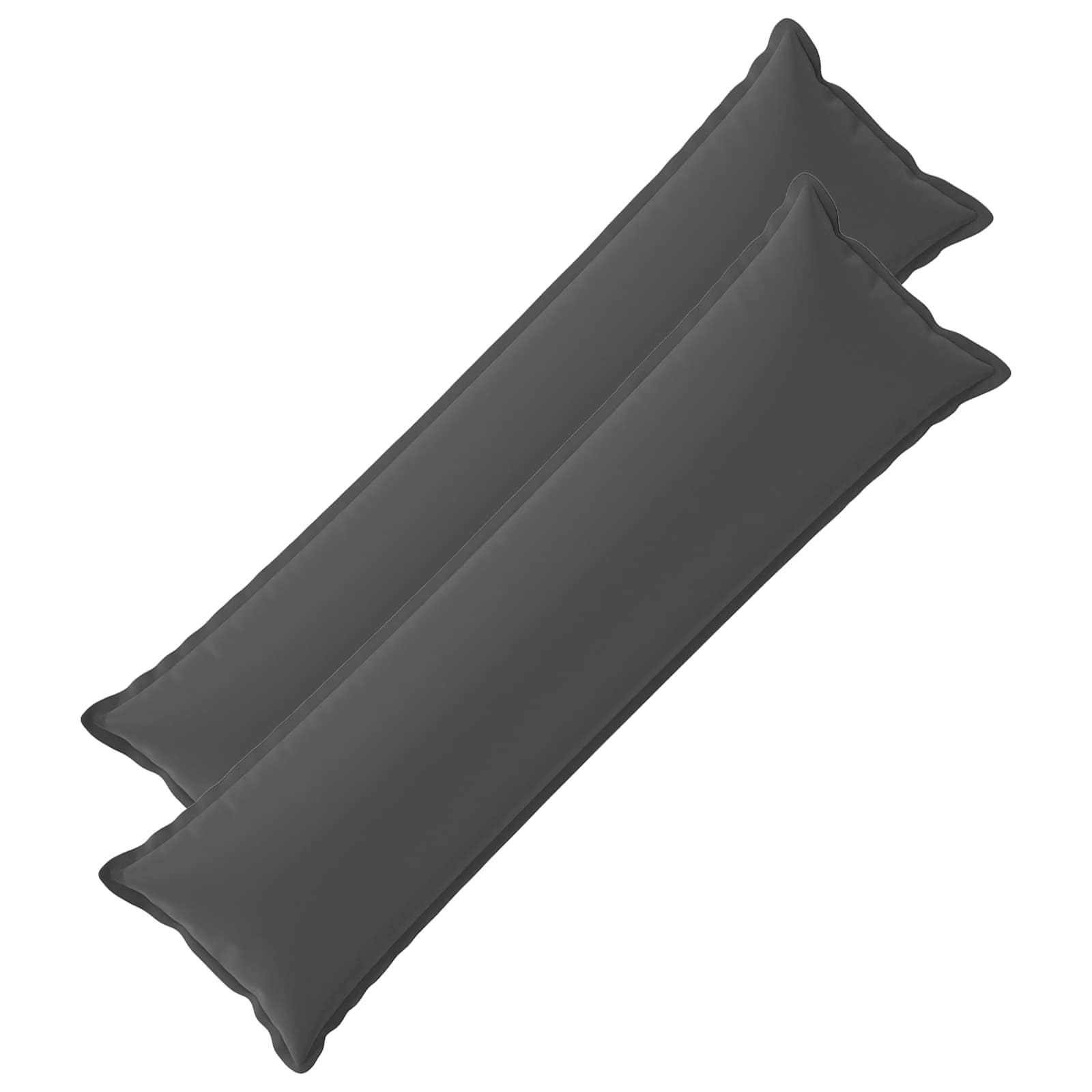 Kissen 2 Stk. Houten Anthrazit 40 X 145 Cm Polyester Vidaxl