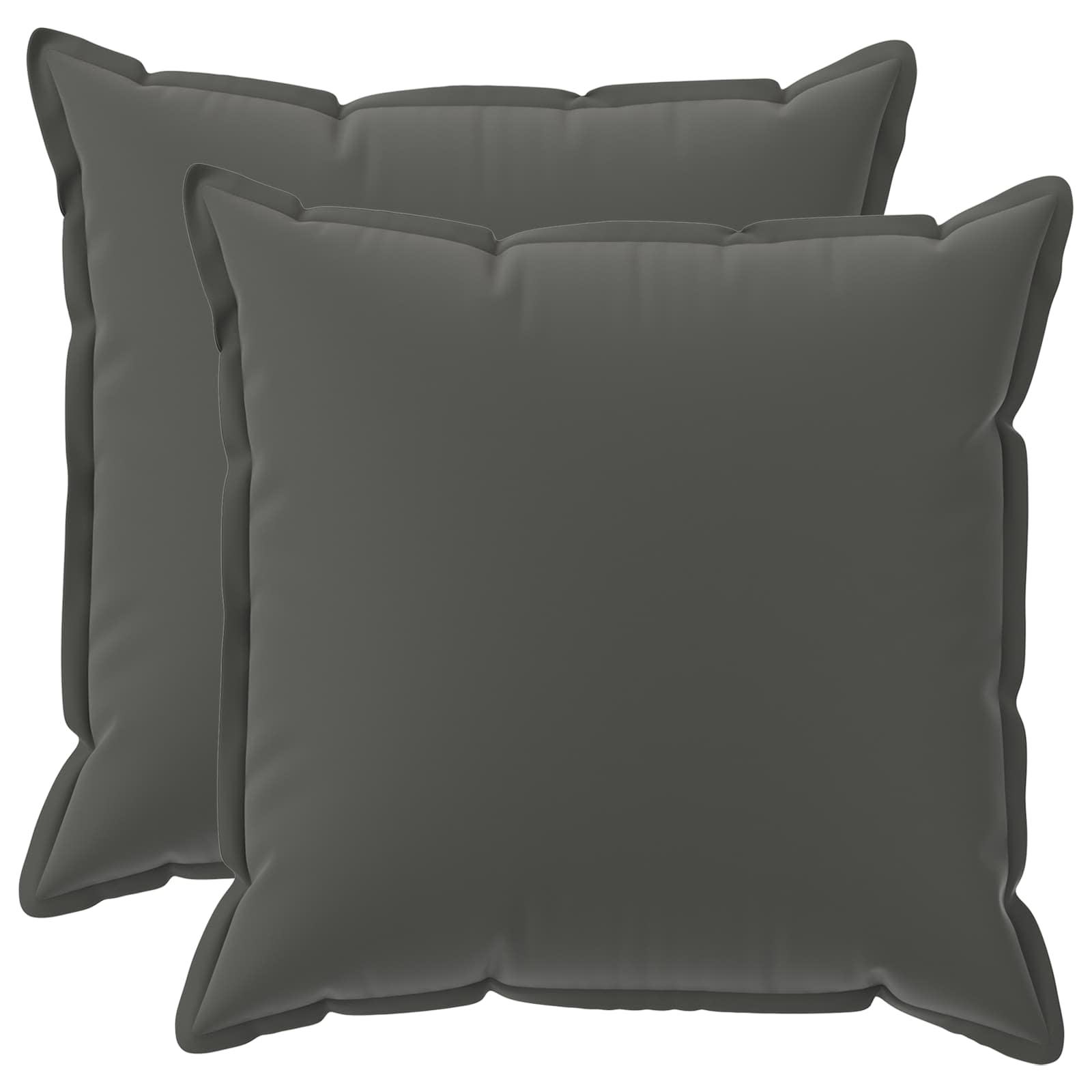 Kissen 2 Stk. Houten Anthrazit 55 X 55 Cm Polyester Vidaxl
