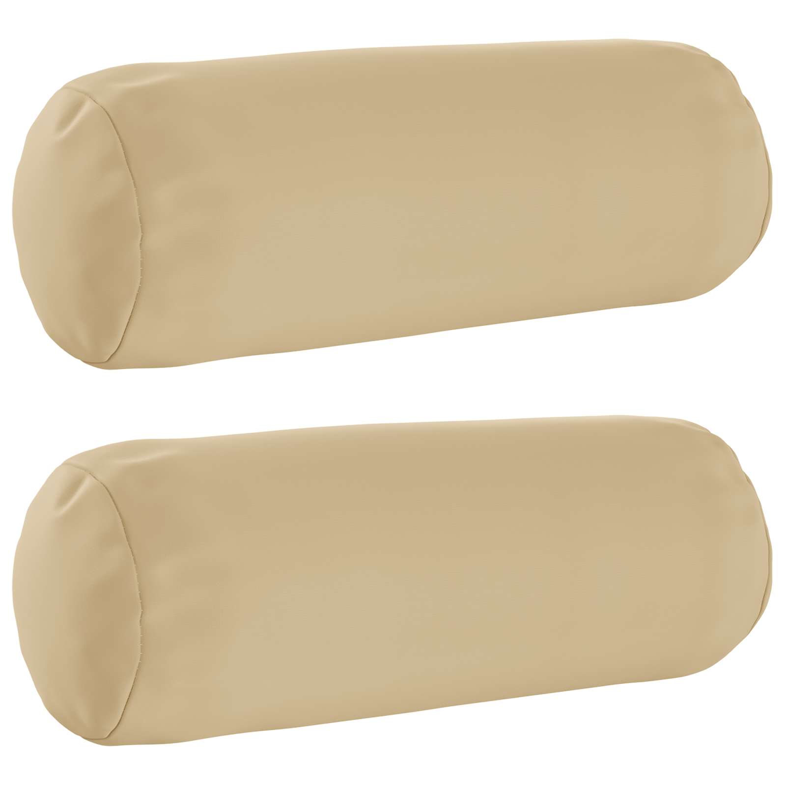 Kissen 2 Stk. Heerlen Beige Ø 15 X 40 Cm Polyester Vidaxl