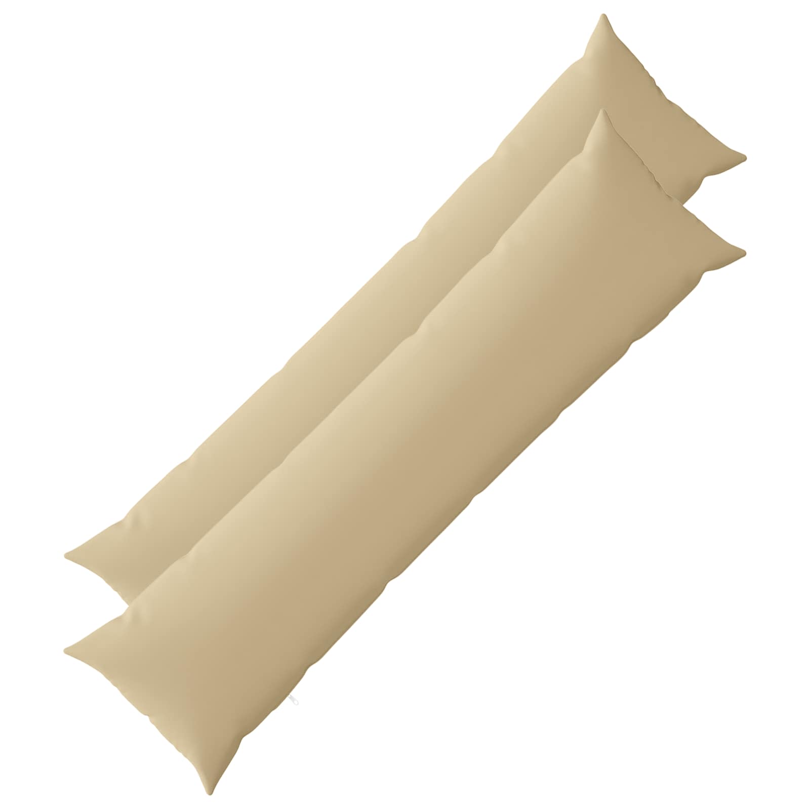 Kissen 2 Stk. Heerlen Beige 40 X 145 Cm Polyester Vidaxl