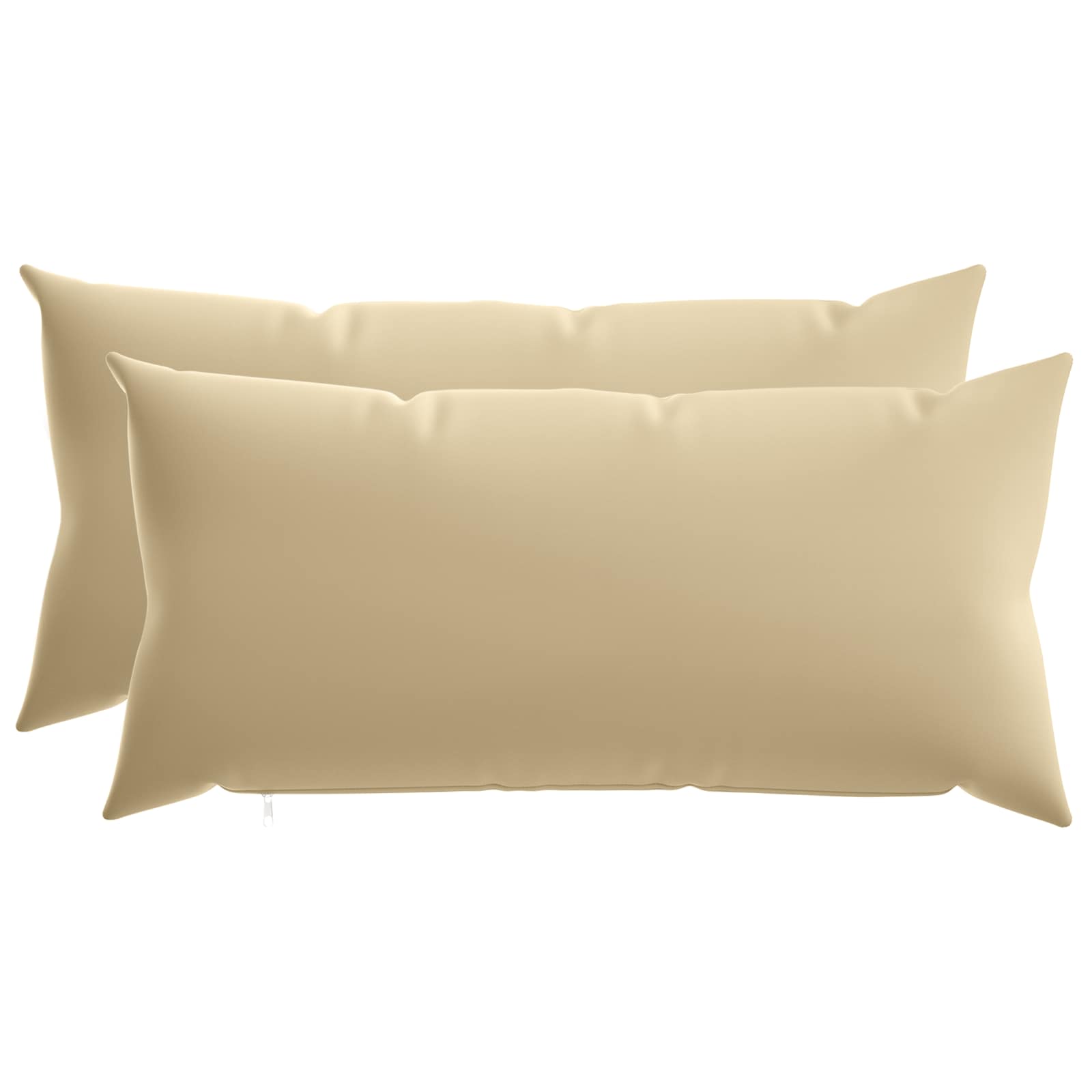 Kissen 2 Stk. Heerlen Beige 40 X 80 Cm Polyester Vidaxl