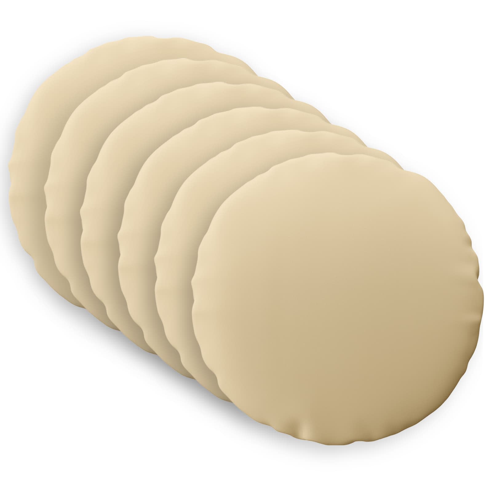 Kissen 6 Stk. Heerlen Beige Ø 60 Cm Polyester Vidaxl