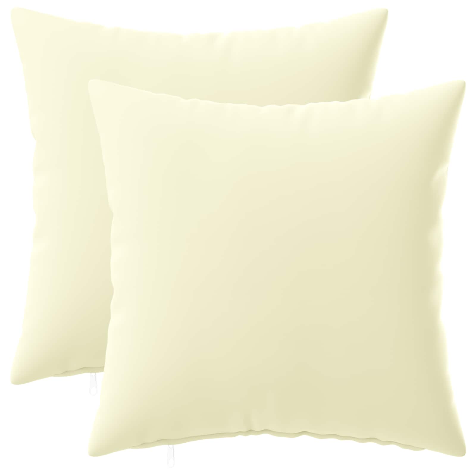 Kissen 2 Stk. Heerlen Creme 30 X 30 Cm Polyester Vidaxl