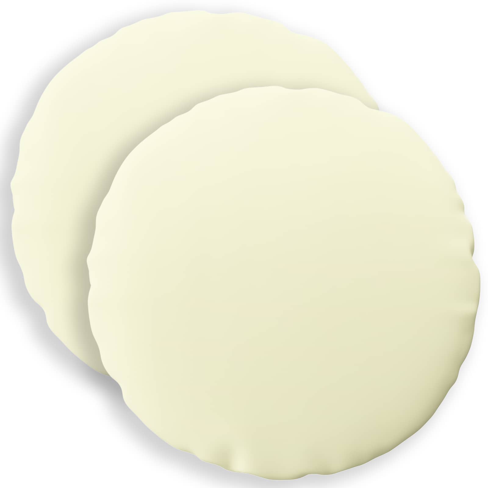 Kissen 2 Stk. Heerlen Creme Ø 30 Cm Polyester Vidaxl